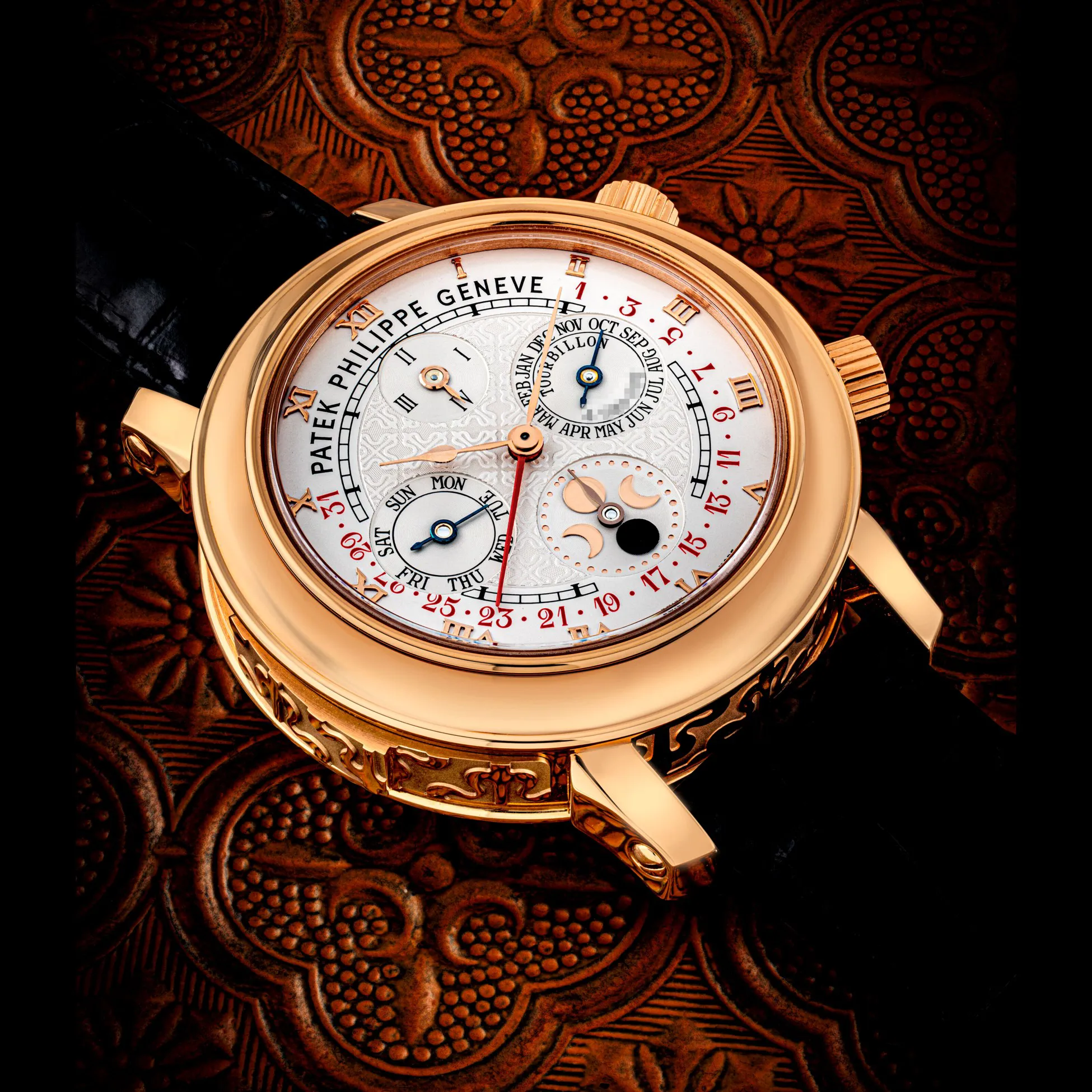 Patek Philippe Sky Moon Tourbillon 5002 44mm Rose gold White 1