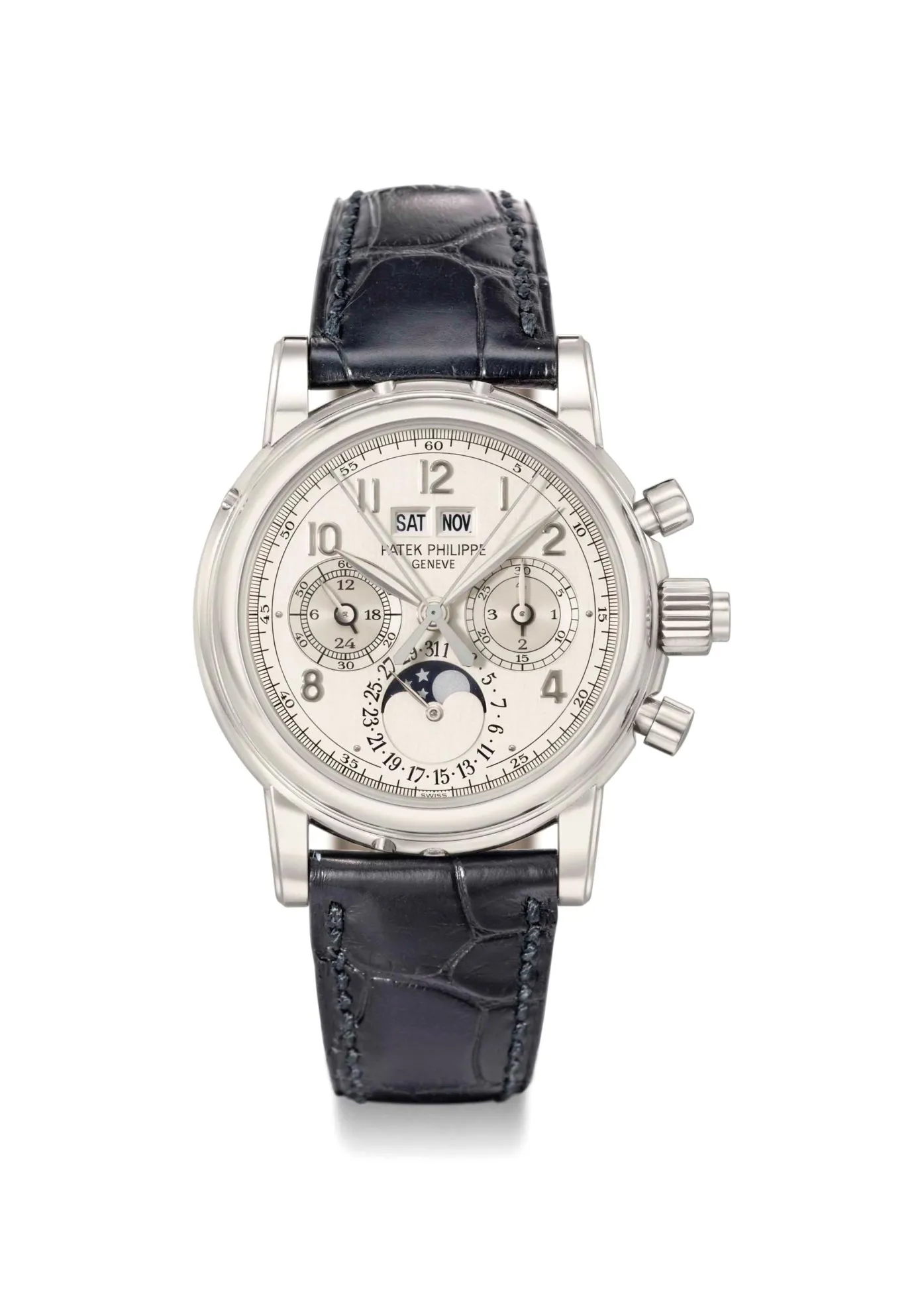 Patek Philippe Perpetual Calendar Split-Seconds Chronograph 5004P-021 37mm Platinum Silver