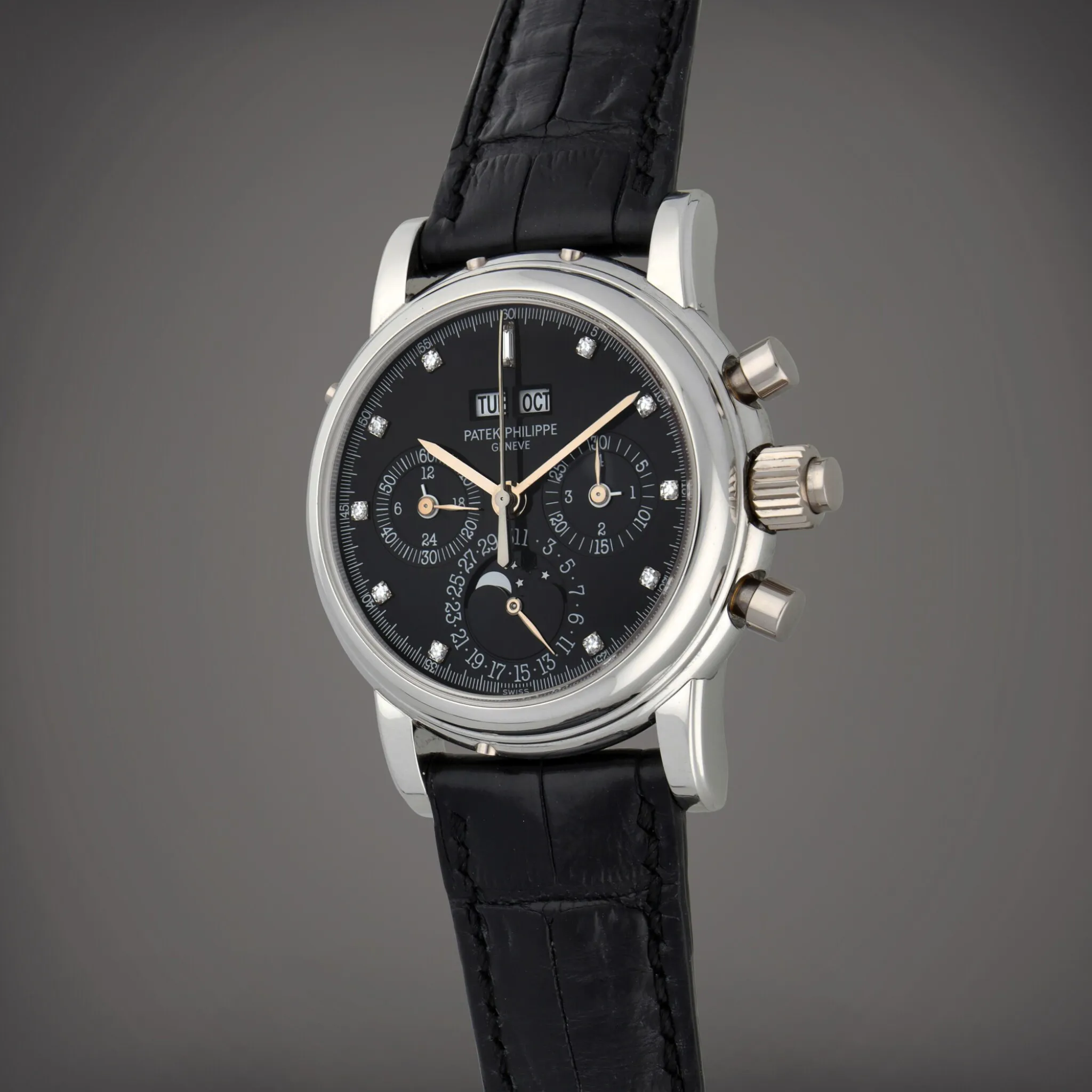 Patek Philippe Perpetual Calendar Split-Seconds Chronograph 5004P-033 37mm Platinum Black 1