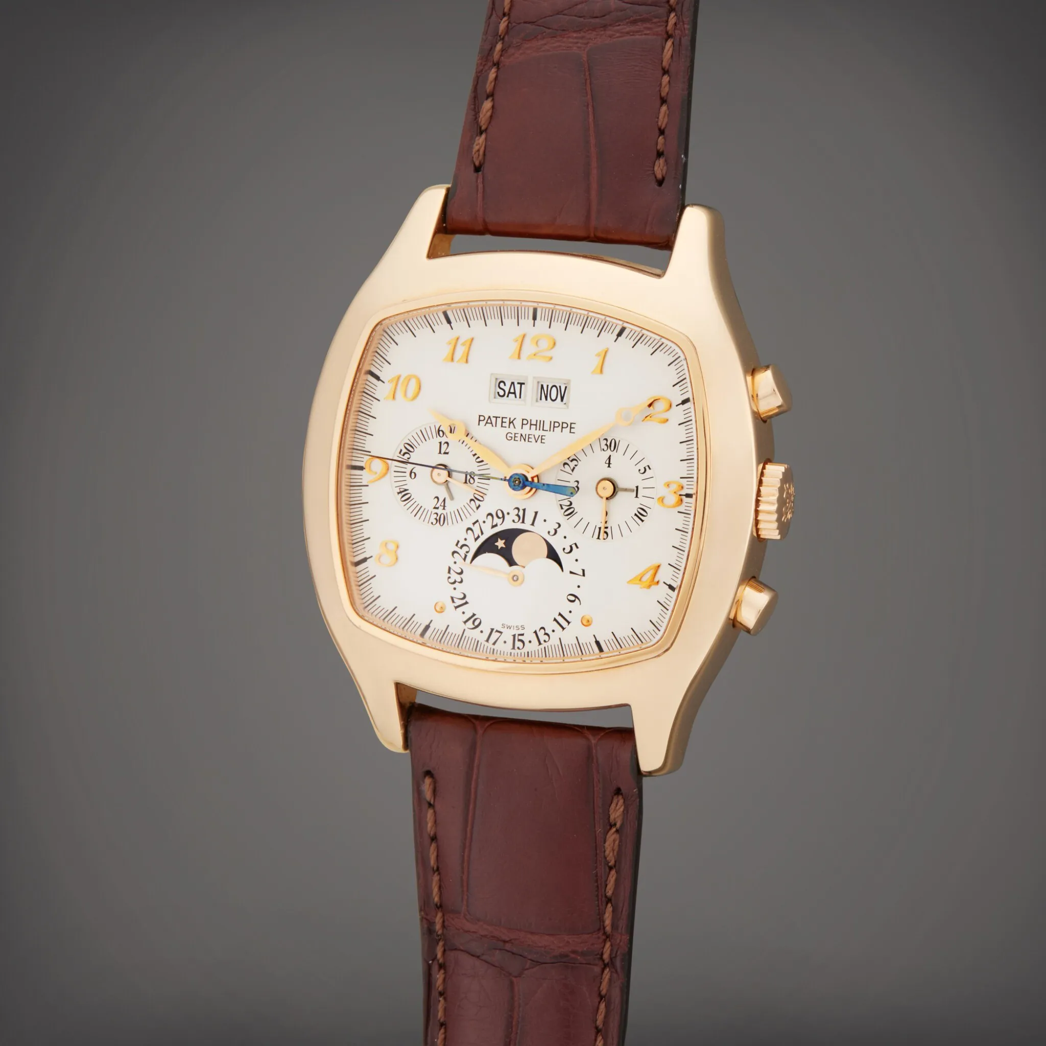 Patek Philippe Perpetual Calendar 5020R-013 37mm Rose gold Silver