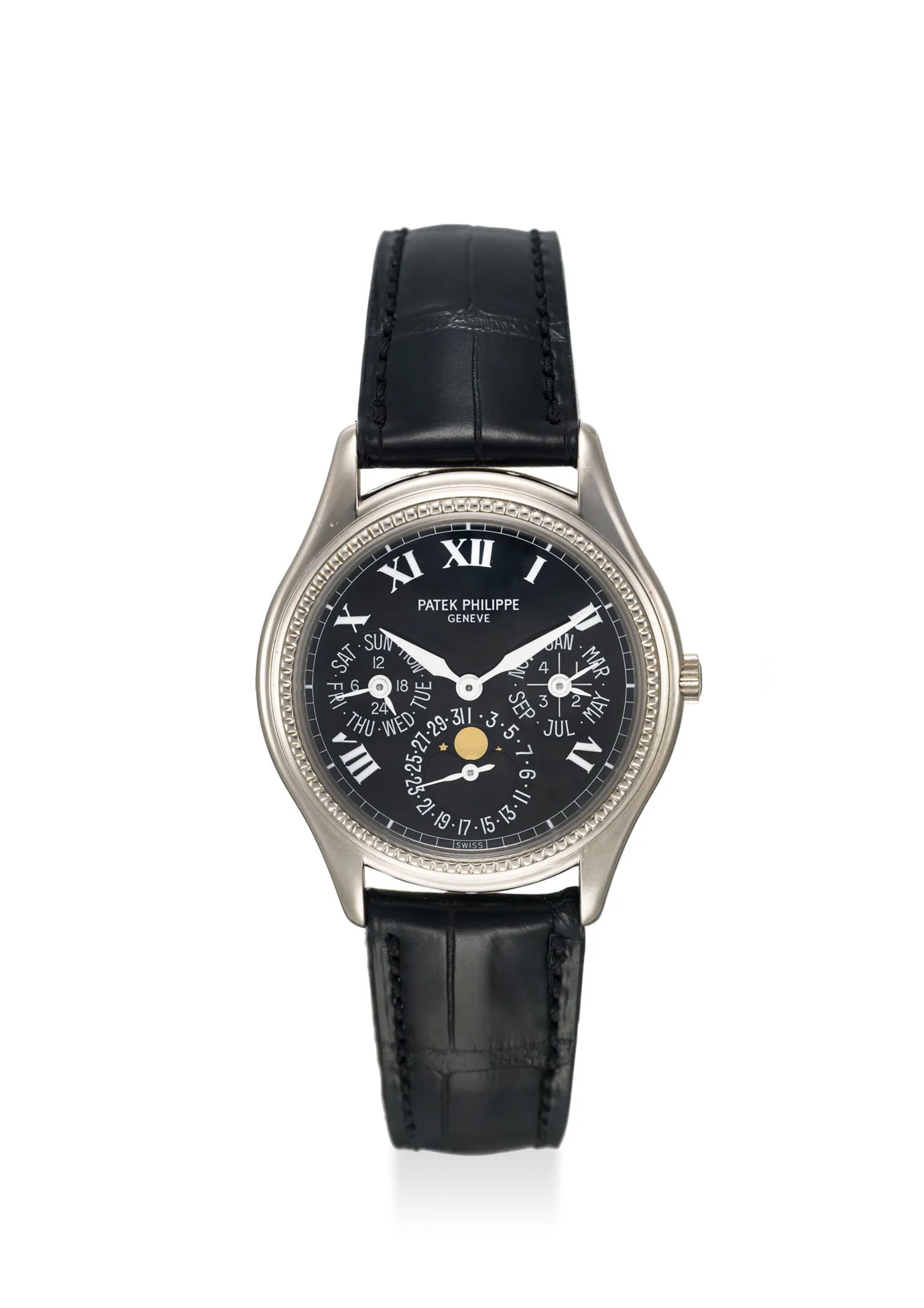 Patek Philippe Perpetual Calendar 5038G 36mm White gold Black