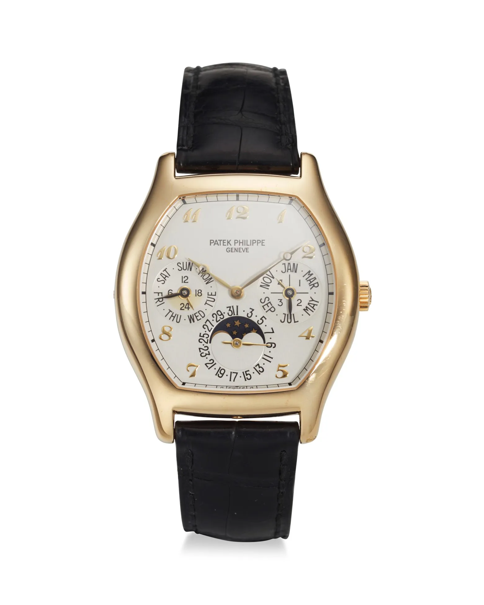 Patek Philippe Perpetual Calendar 5040J 39mm Yellow gold Silver