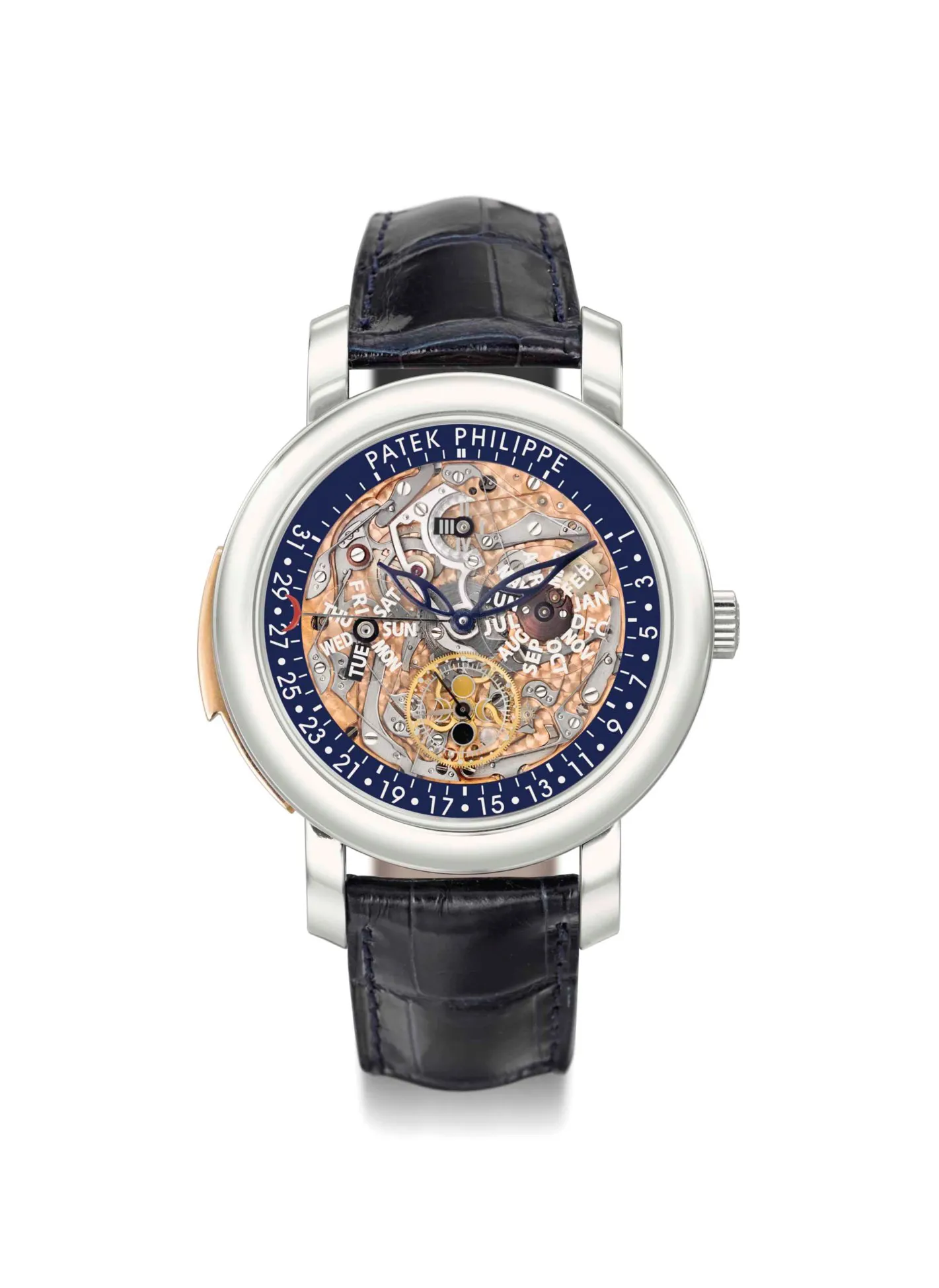 Patek Philippe Perpetual Calendar 5104P-001 43mm Platinum and Rose gold Skeleton