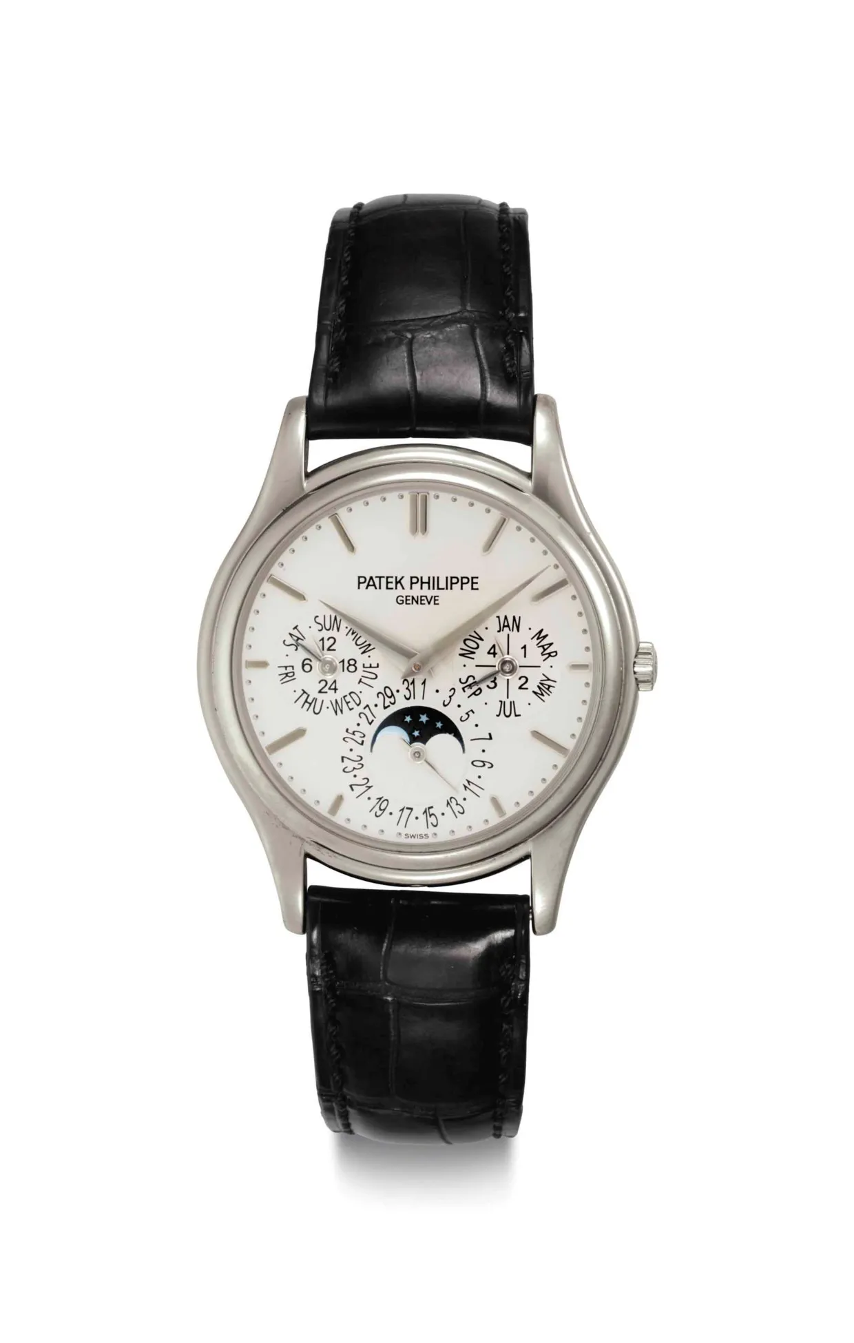 Patek Philippe Perpetual Calendar 5140G 37mm White gold Silvered