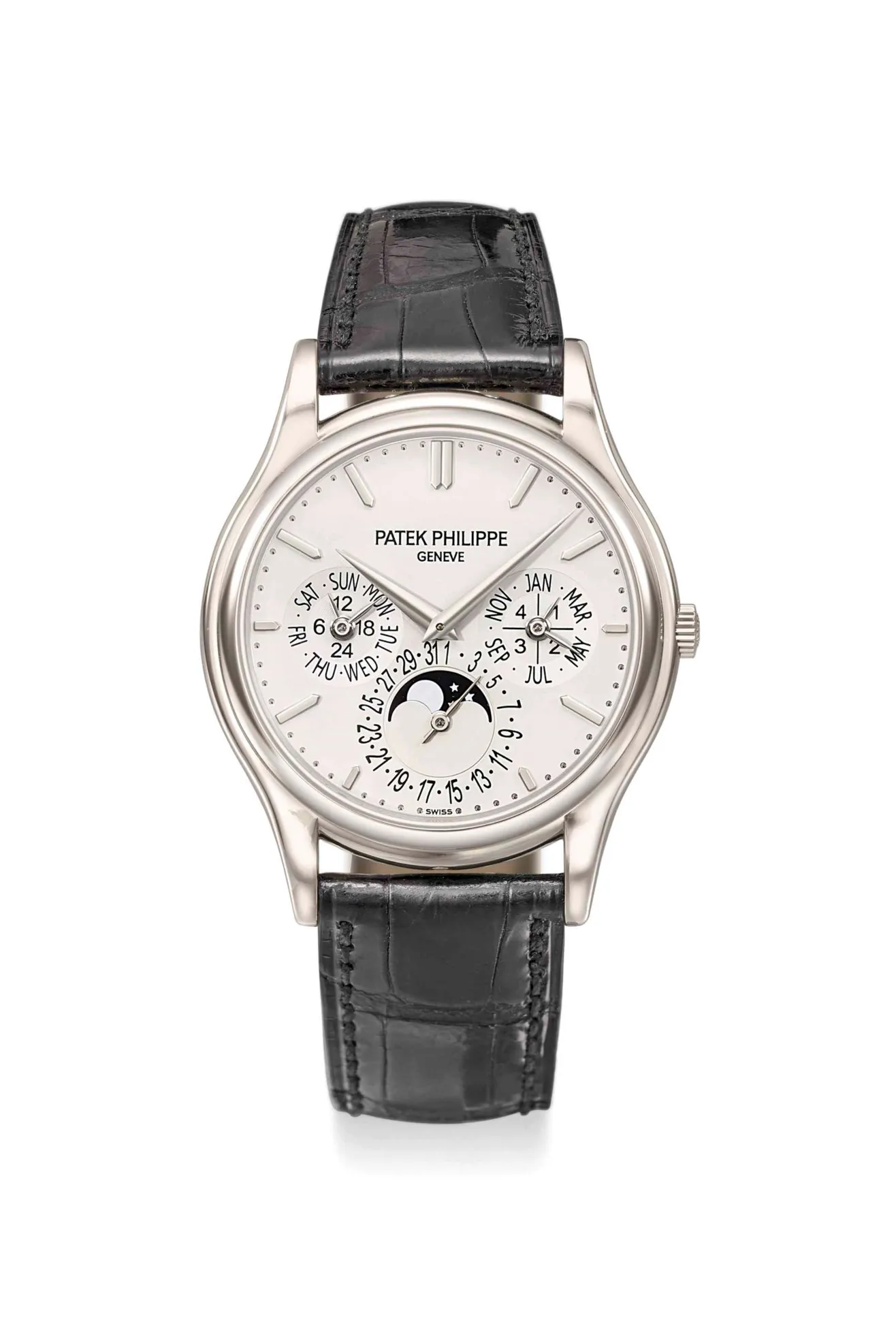 Patek Philippe Perpetual Calendar 5140G 37mm White gold Silvered