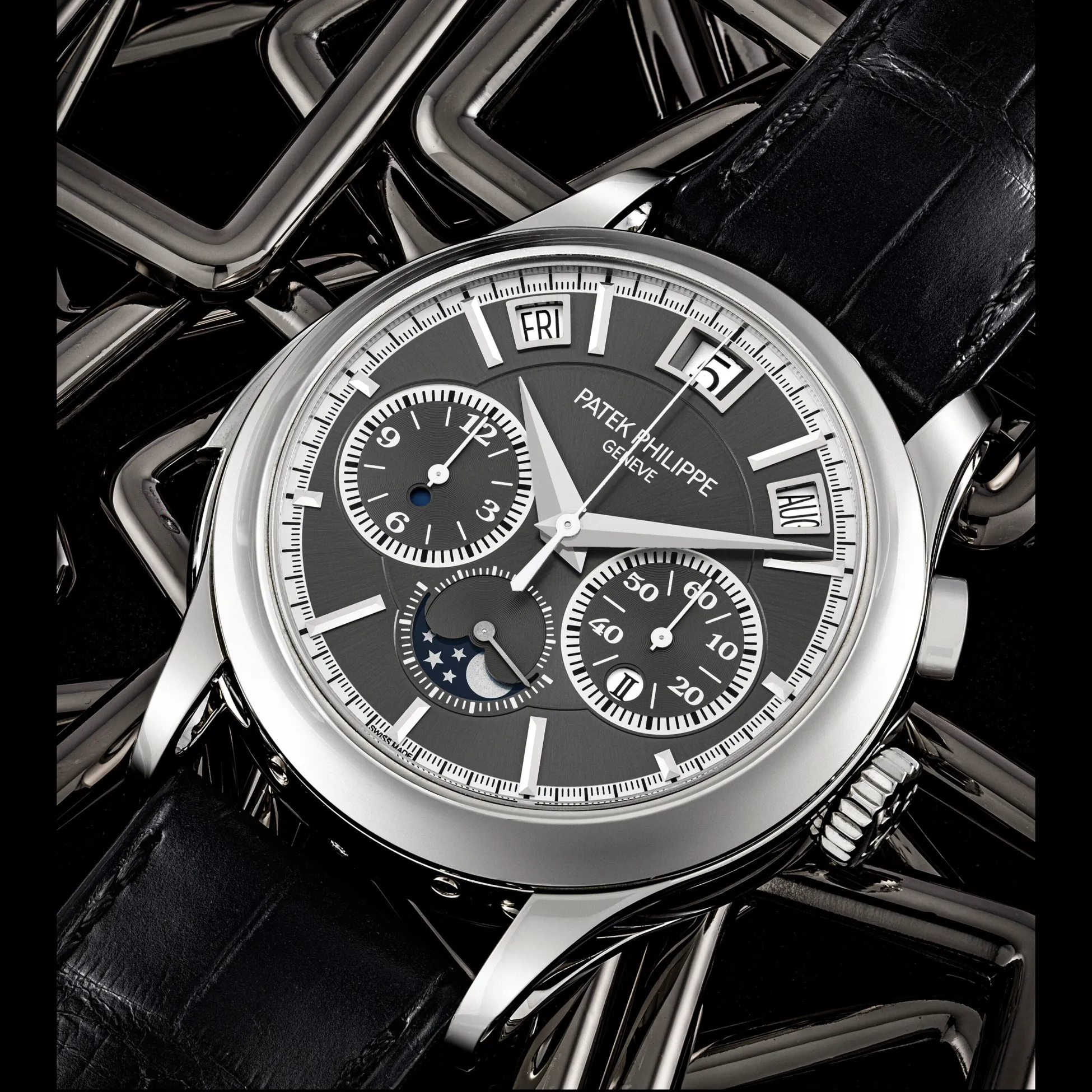 Patek Philippe Minute Repeater Perpetual Calendar Chronograph 5208P-001 42mm Platinum Gray