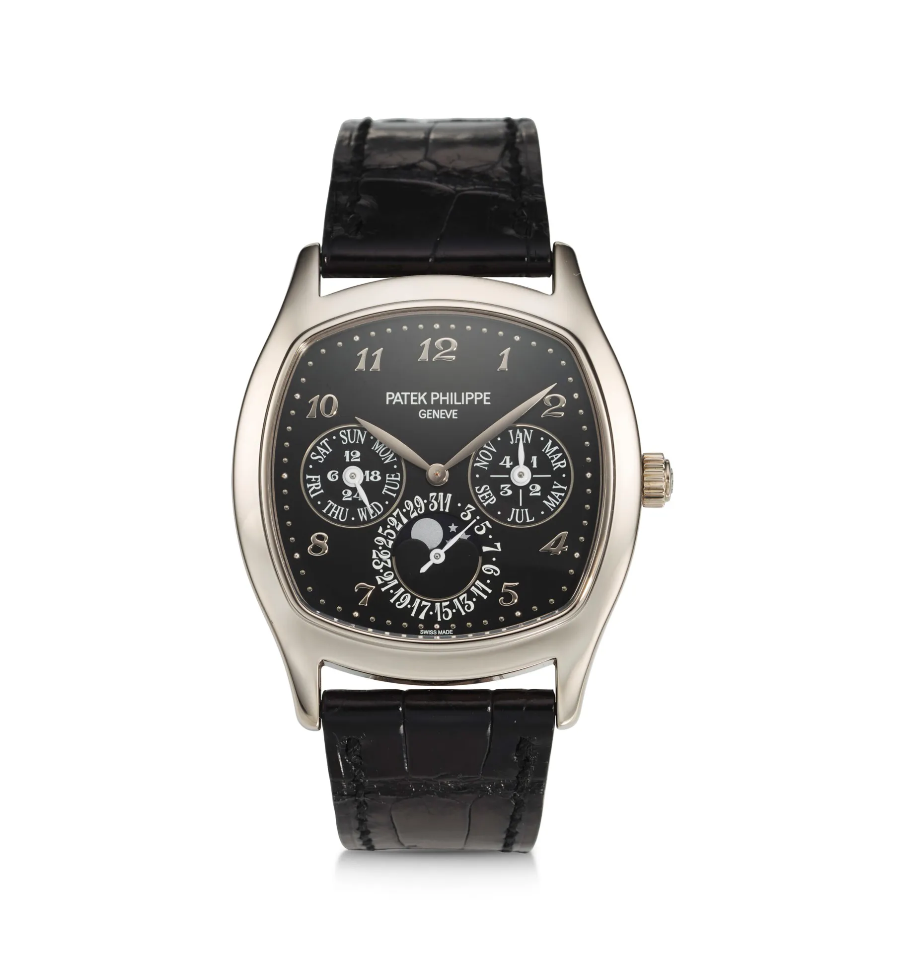 Patek Philippe Perpetual Calendar 5940 37mm White gold Black