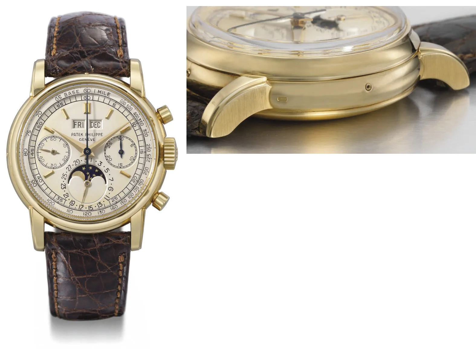 Patek Philippe Perpetual Calendar Chronograph 2499 37mm Yellow gold Silver