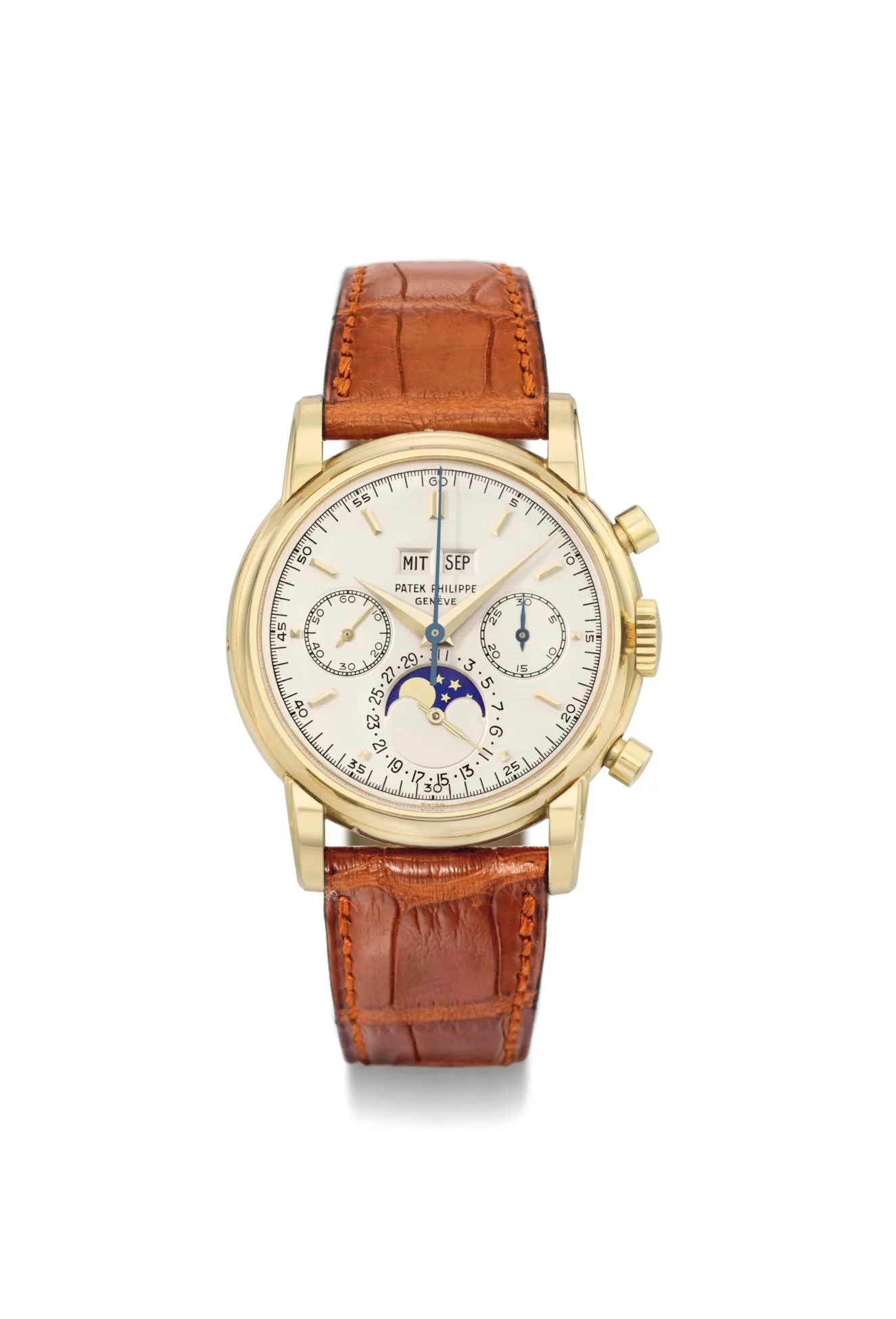 Patek Philippe 2499 37.5mm Yellow gold Silver