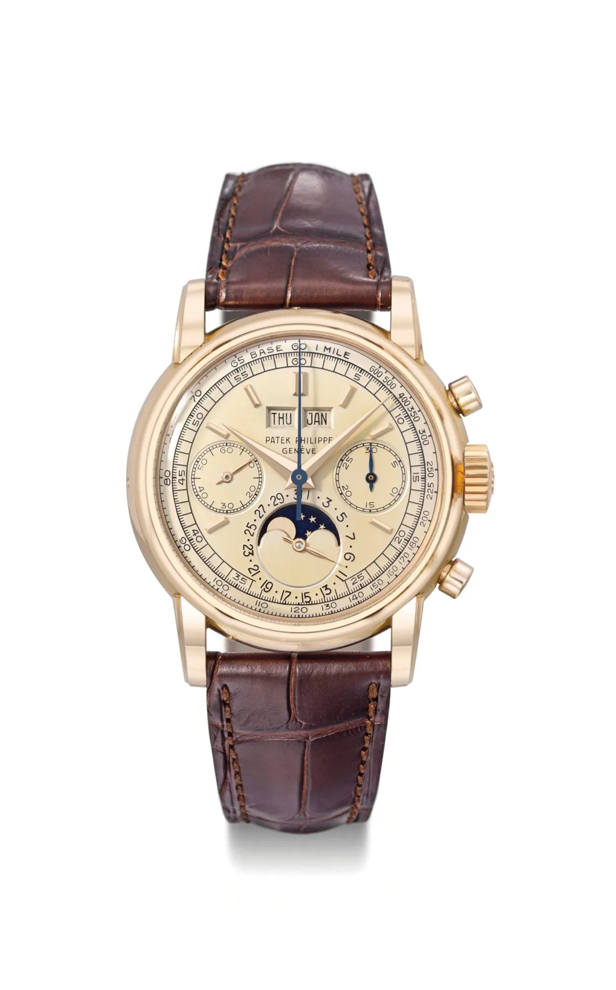 Patek Philippe Perpetual Calendar Chronograph 2499 37.8mm Rose gold Silver