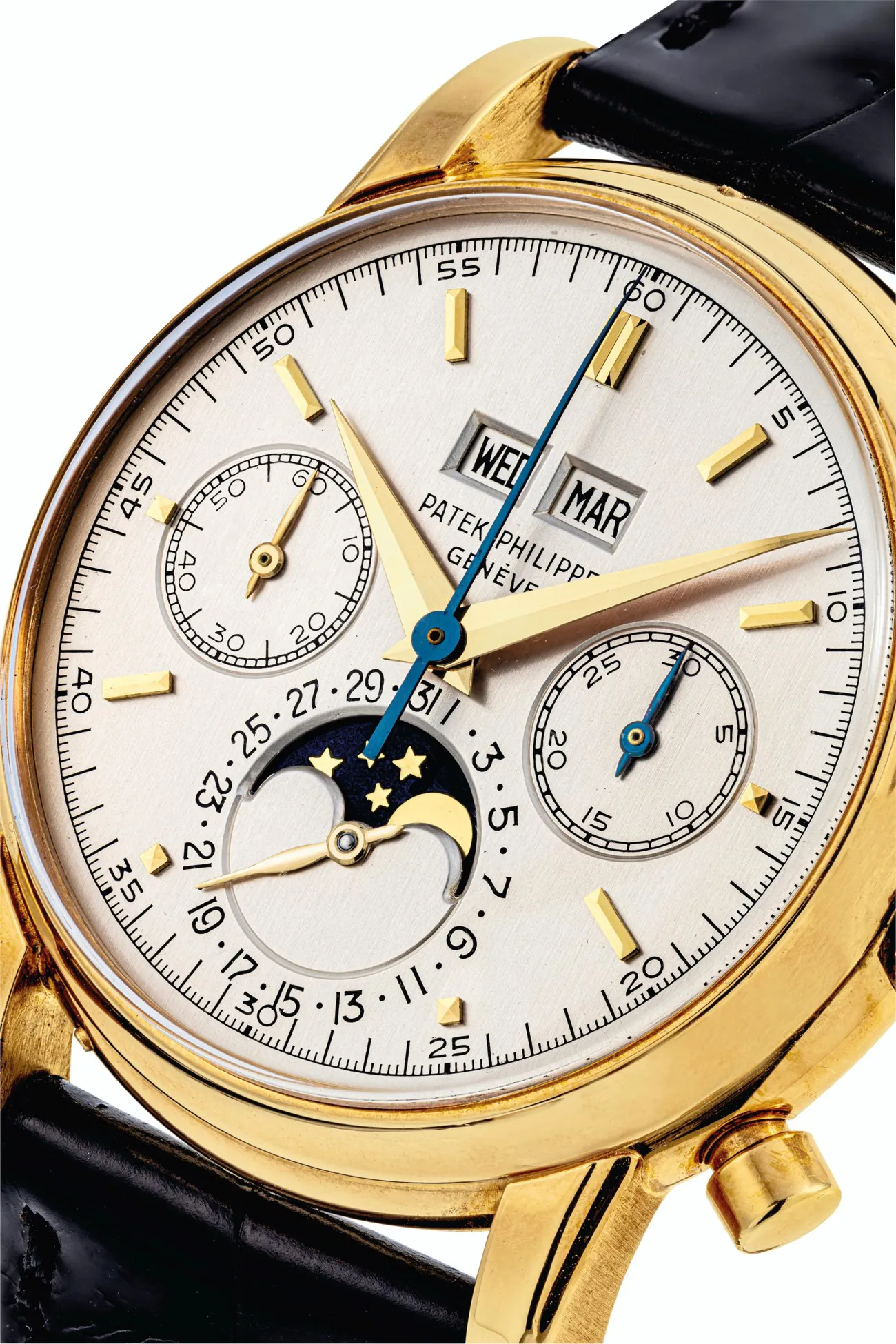 Patek Philippe Perpetual Calendar Chronograph 2499 37.6mm Yellow gold White 1