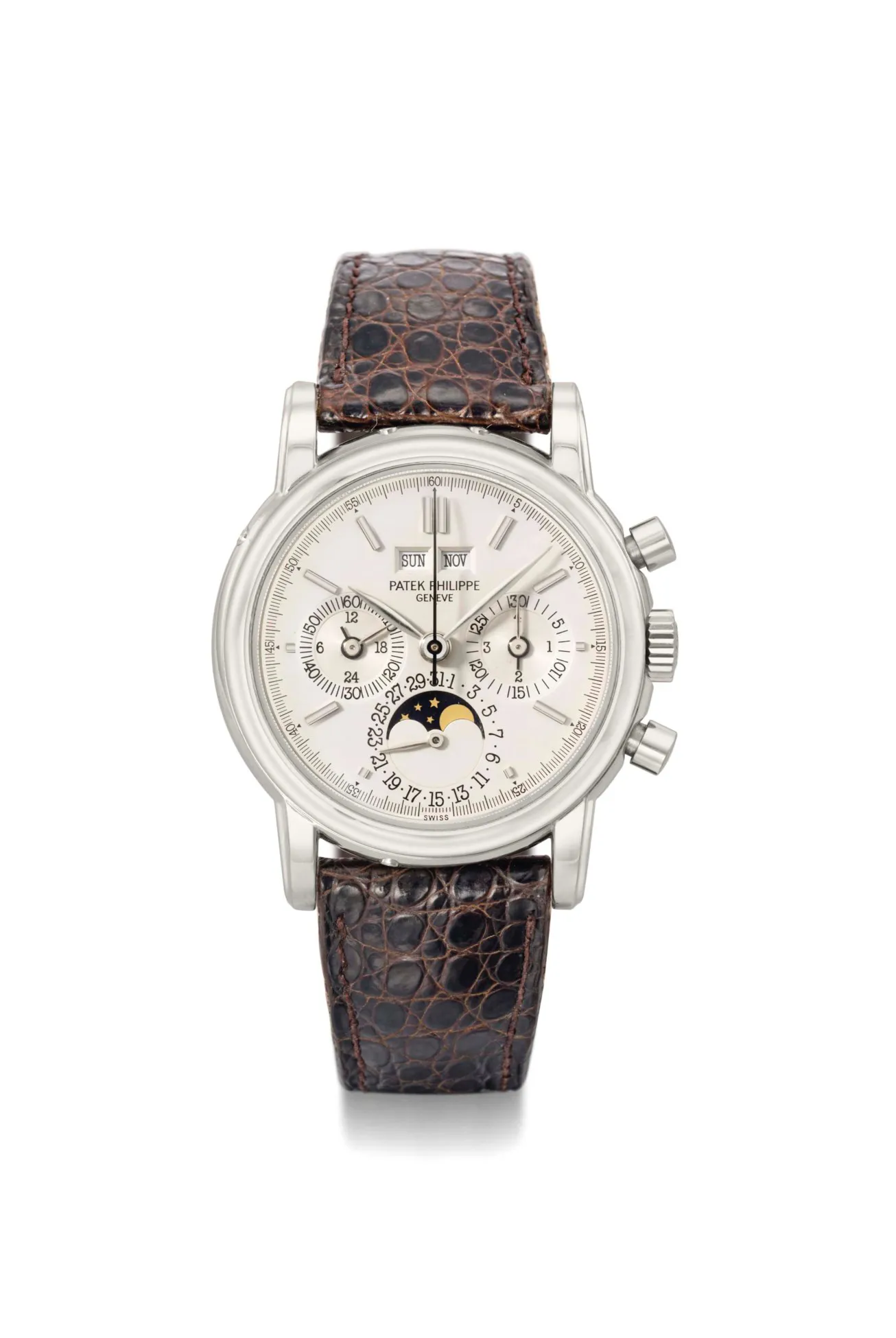 Patek Philippe 3971E 36mm White gold Silver