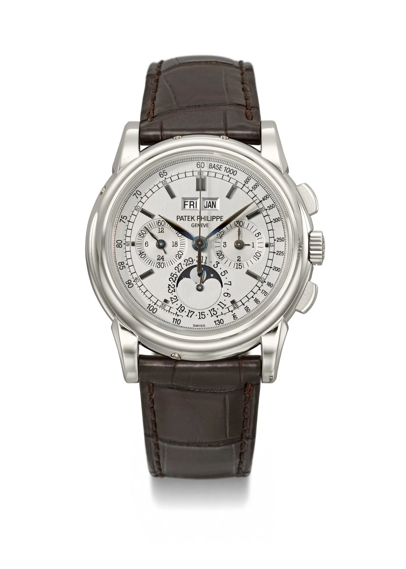 Patek Philippe Perpetual Calendar Chronograph 5970G-001 40mm White gold Silver