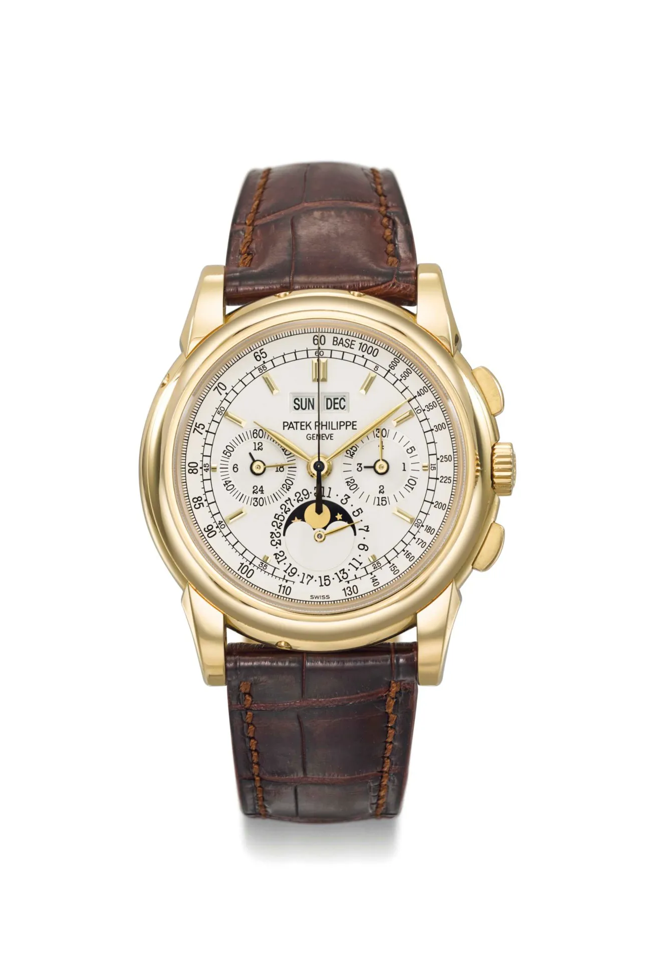 Patek Philippe Perpetual Calendar Chronograph 5970G 40mm Yellow gold Silver