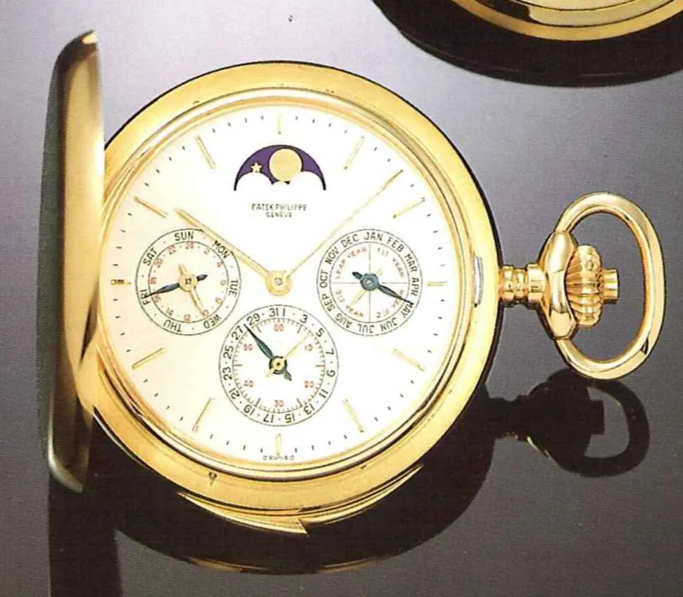 Patek Philippe 52mm Yellow gold Silver