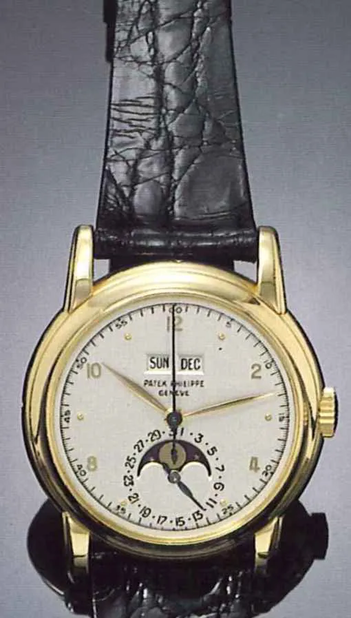 Patek Philippe Perpetual Calendar Yellow gold Silver