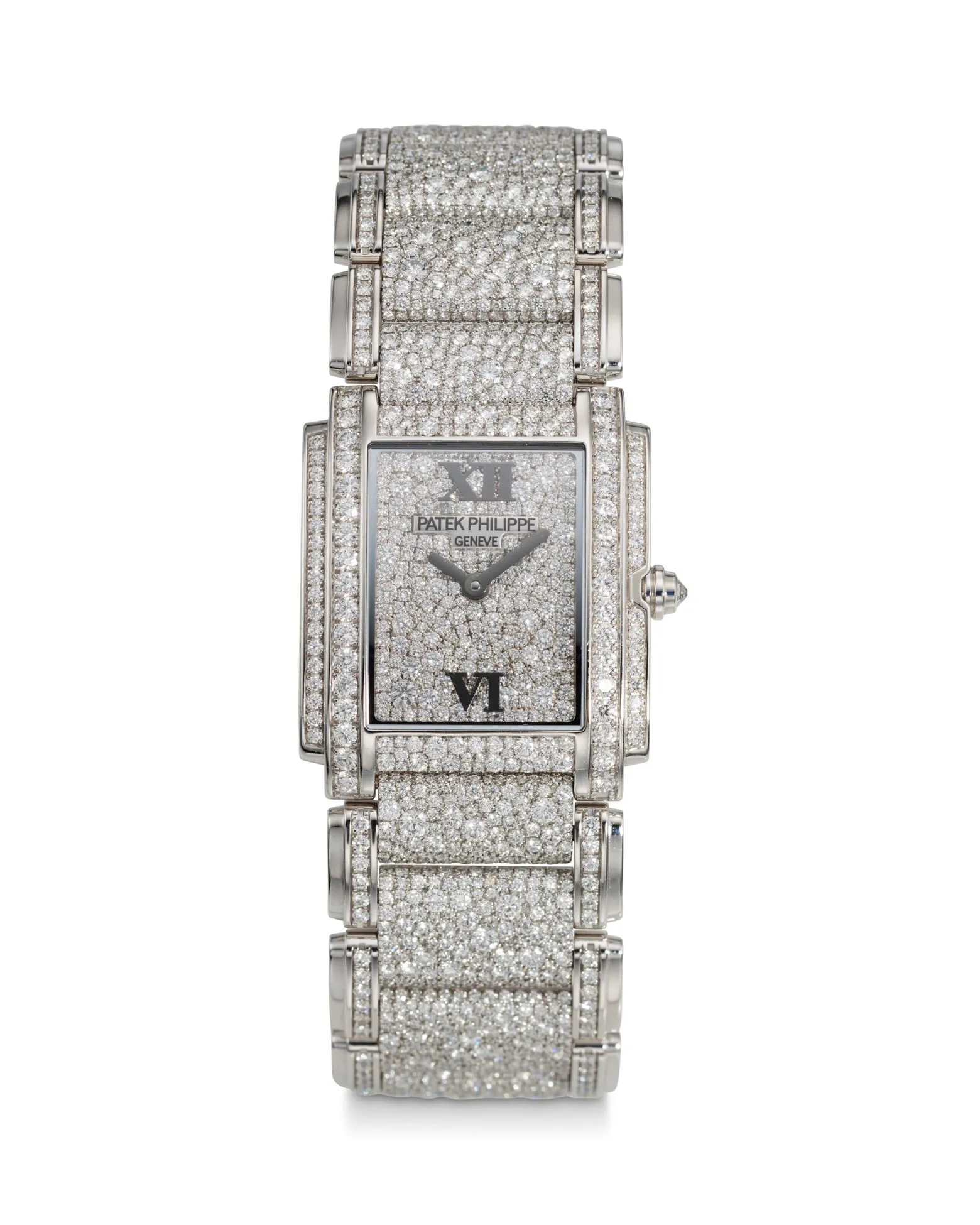 Patek Philippe Twenty~4 4910/52G-001 25mm White gold Paved