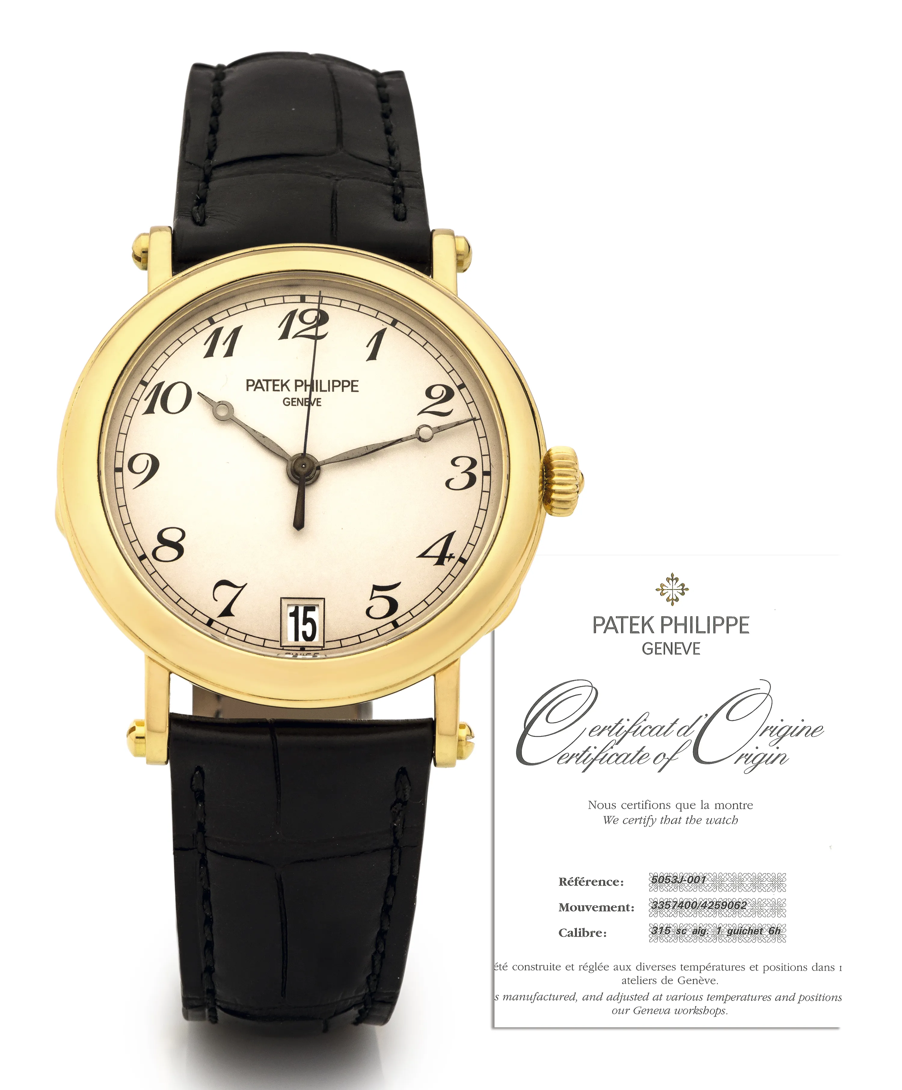 Patek Philippe 5053 36mm Yellow gold Silver