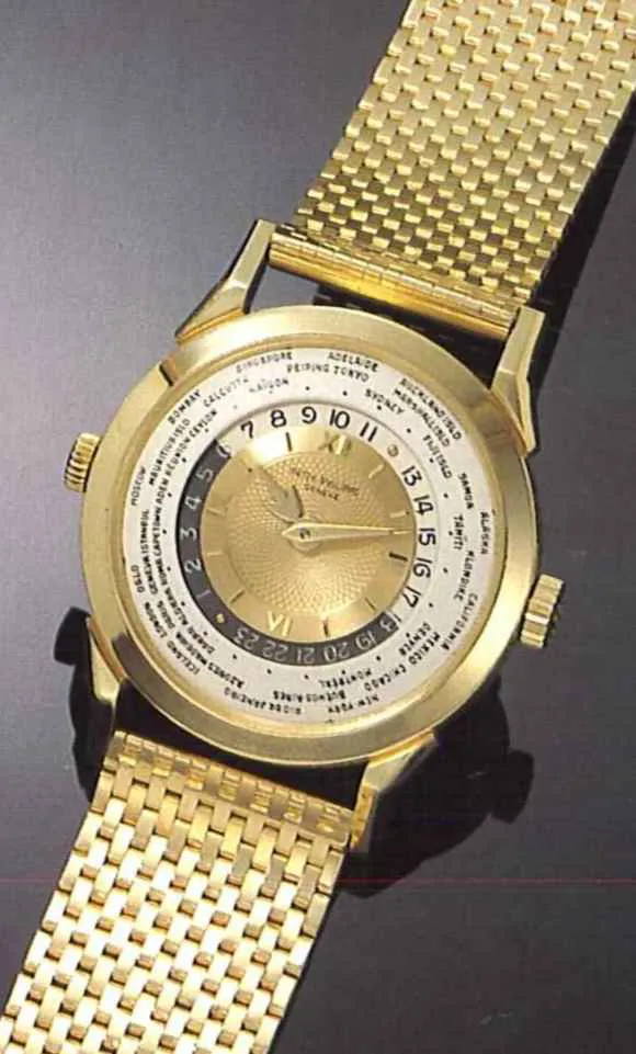 Patek Philippe World Time 2523 Yellow gold Silver