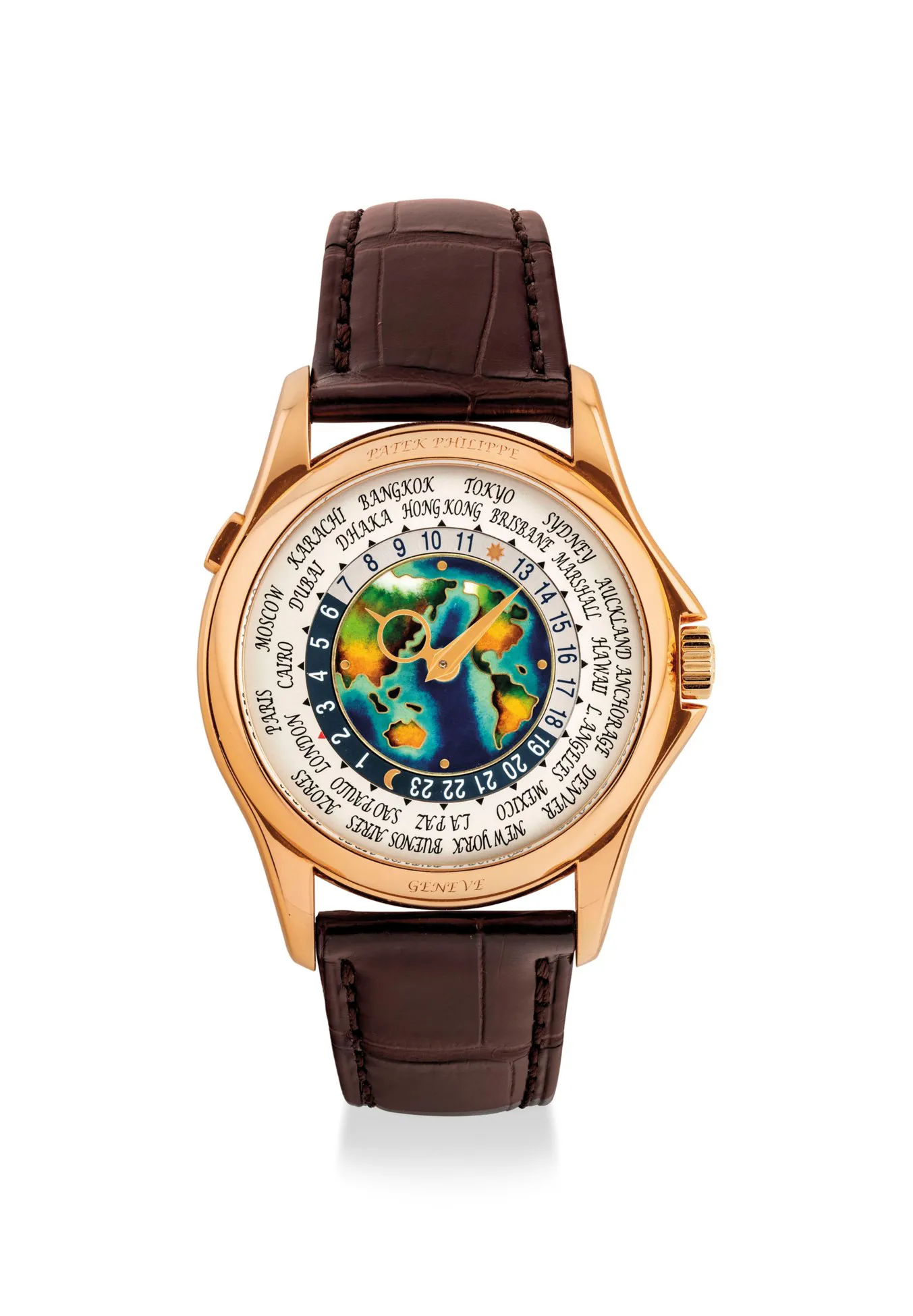 Patek Philippe World Time 5131R 40mm Rose gold Enamel