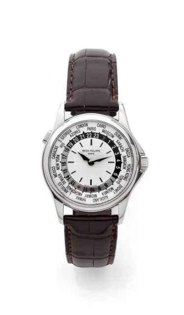 Patek Philippe World Time 5110G 35mm White gold Silver