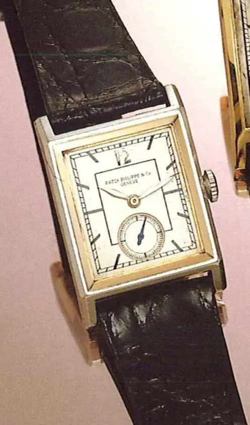 Patek Philippe 25mm Platinum and Rose gold Silver