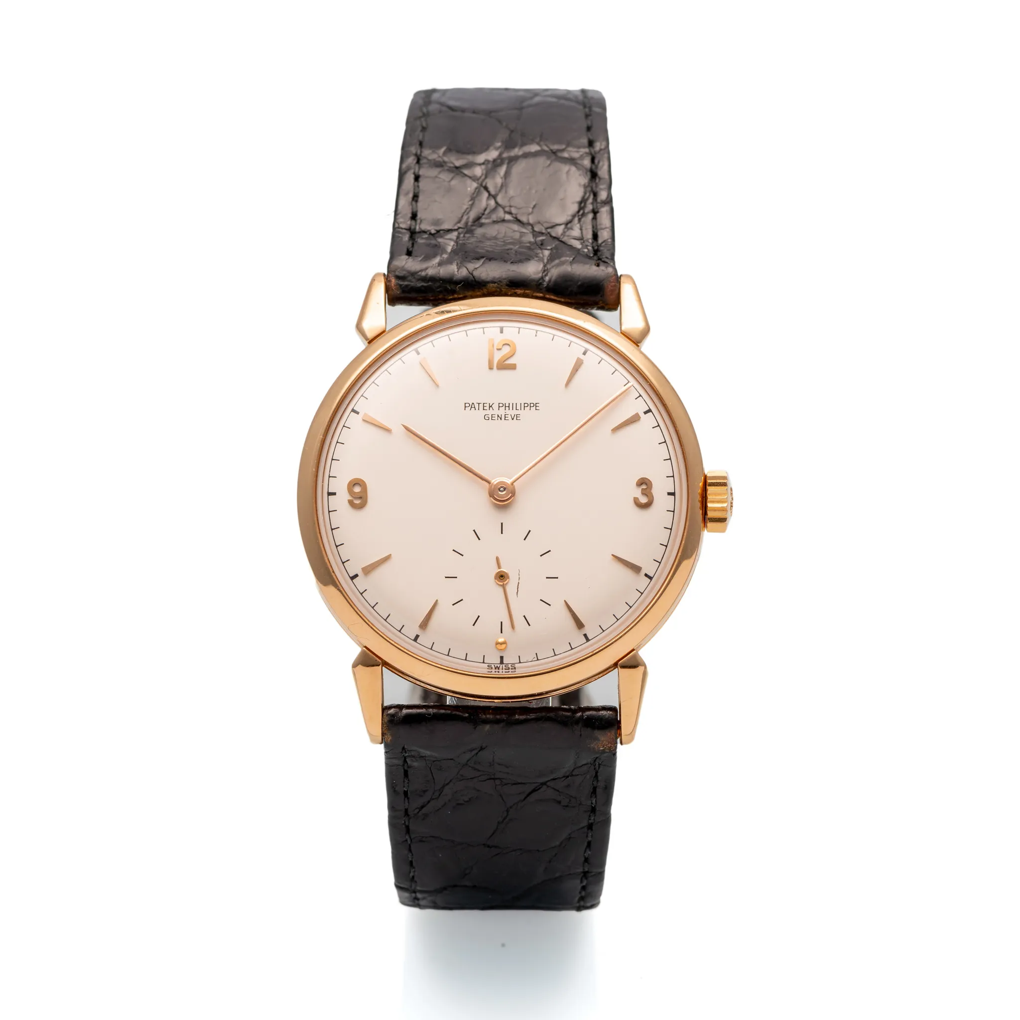 Patek Philippe 1578 35mm Rose gold Silver