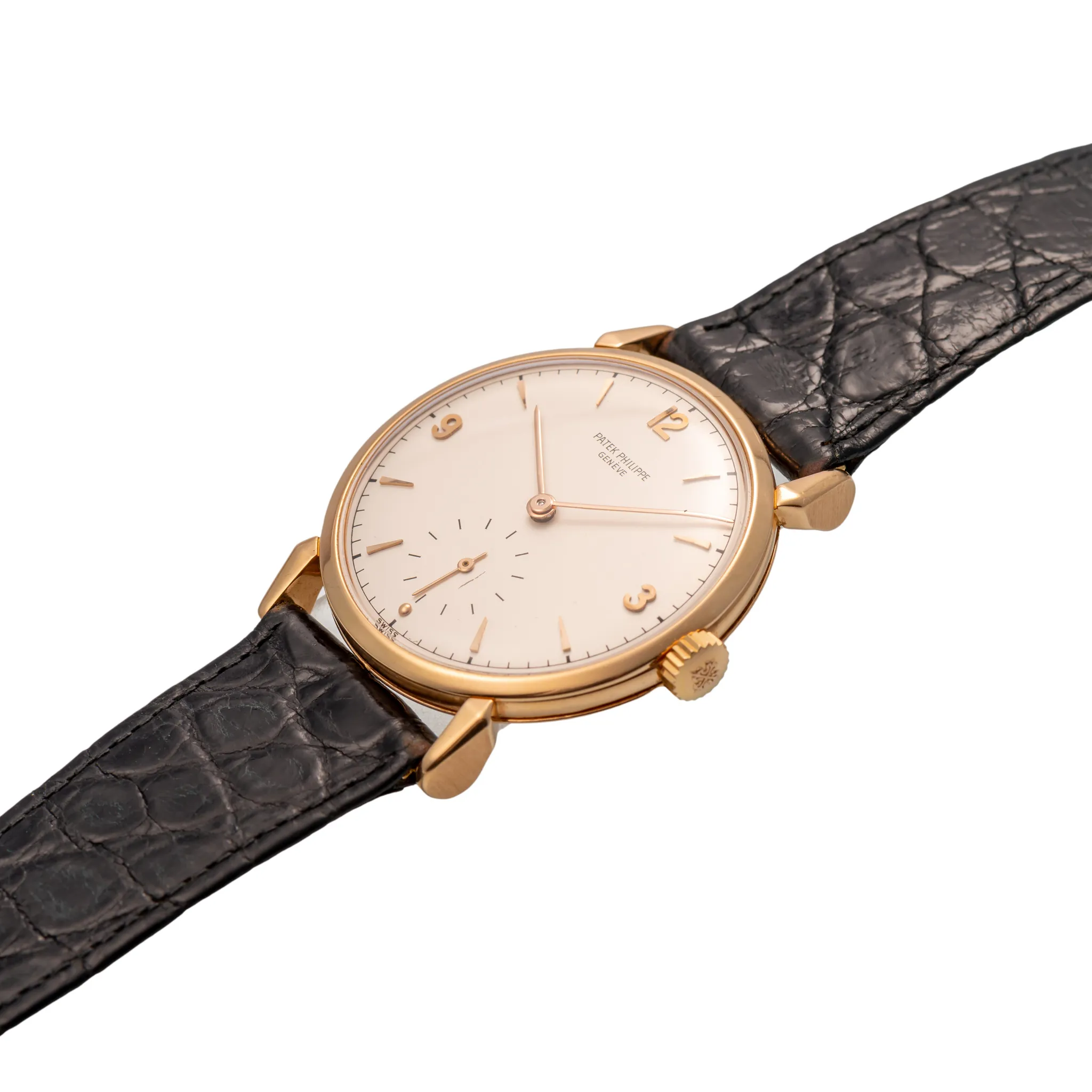 Patek Philippe 1578 35mm Rose gold Silver 1