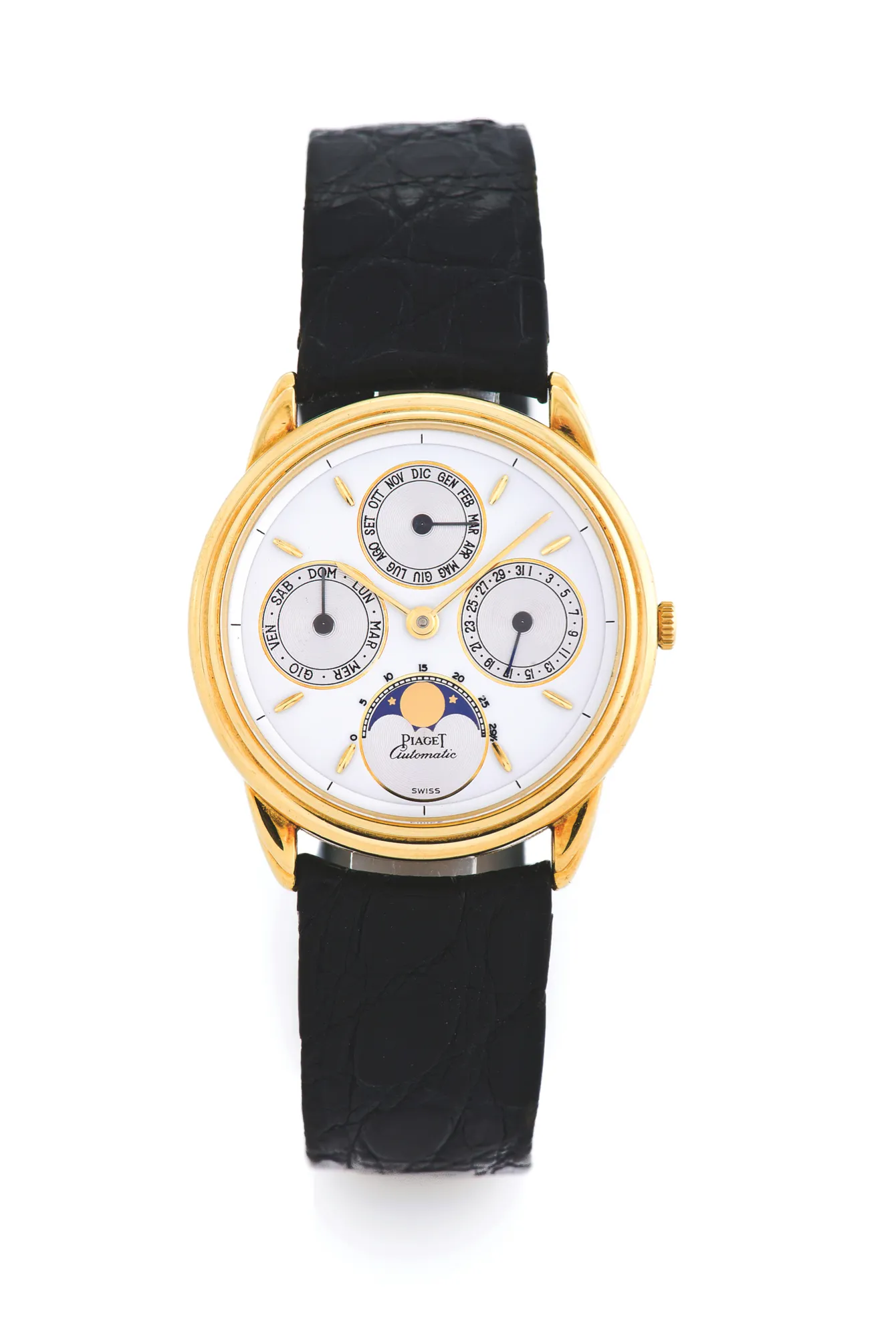 Piaget 15958 33mm Yellow gold Silver