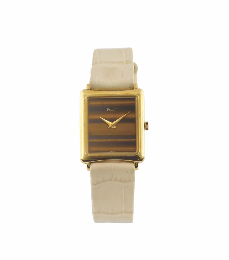 Piaget 9254 19mm Yellow gold Brown