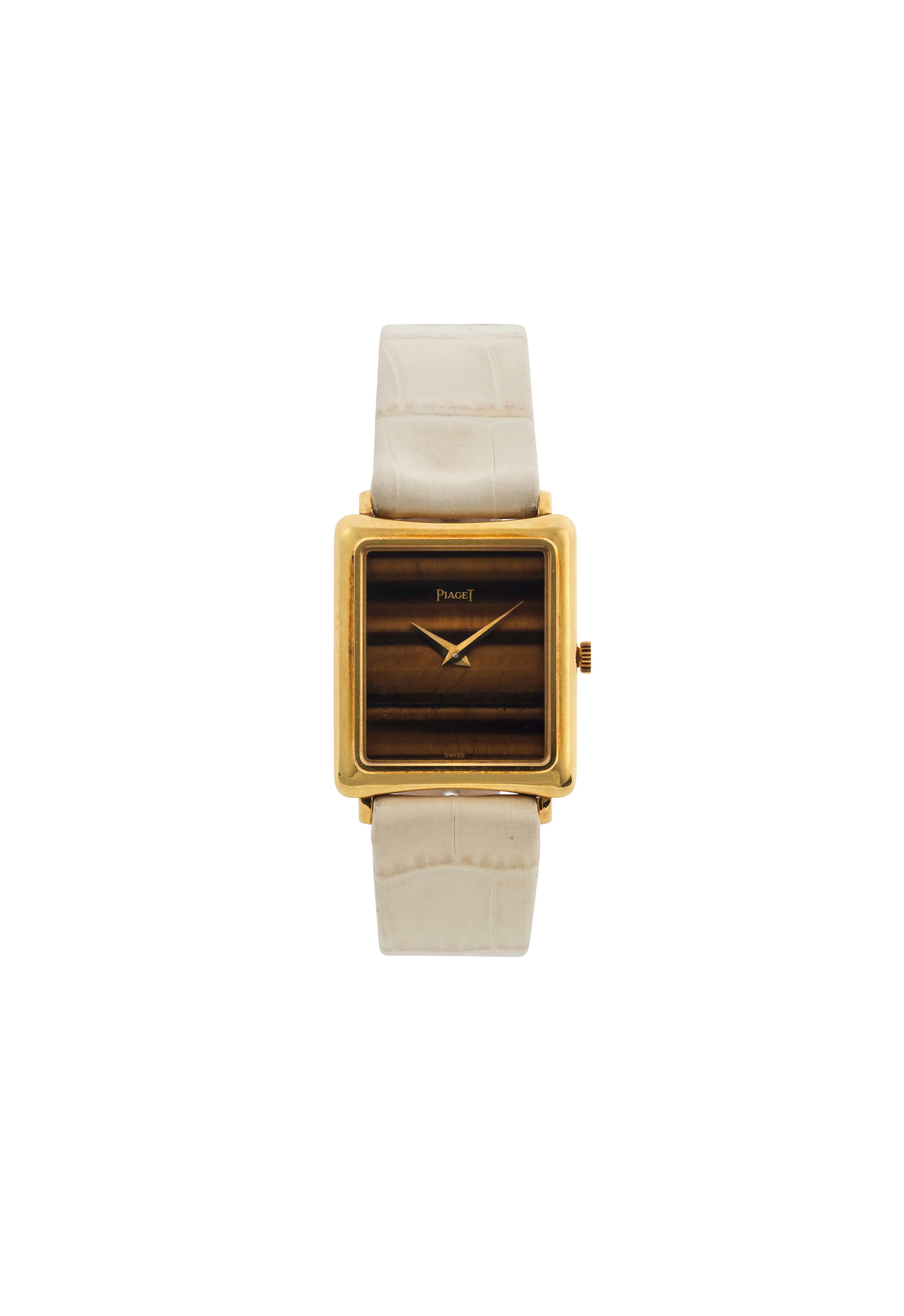 Piaget 9254 24mm Yellow gold Brown