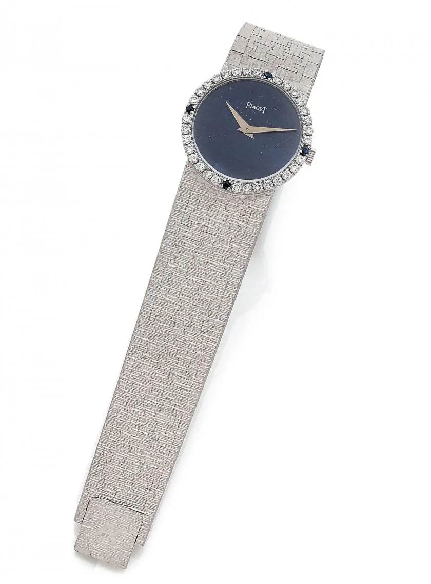 Piaget 9706 A6 24mm White gold Lapis lazuli