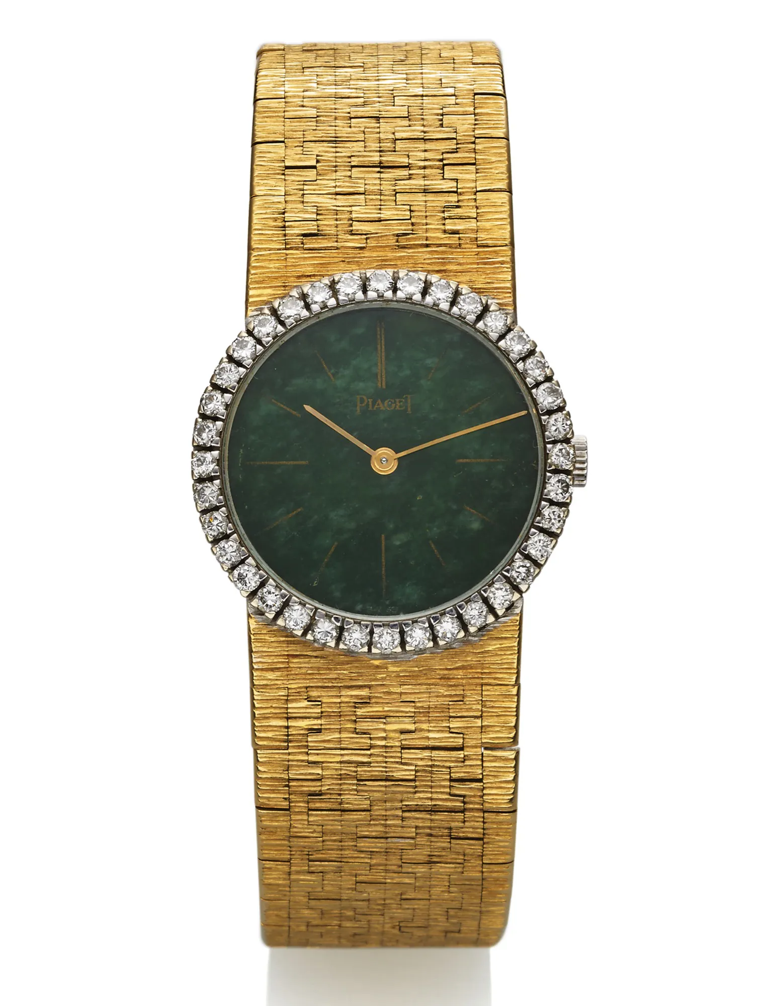 Piaget 9706 24mm Yellow gold Green