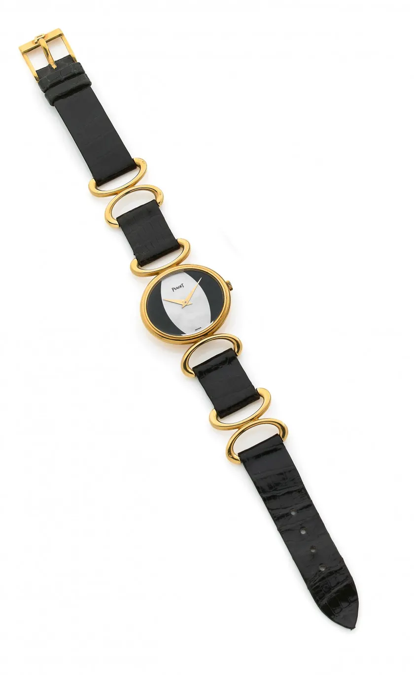 Piaget 9802D 27mm Yellow gold bi-color black and silver