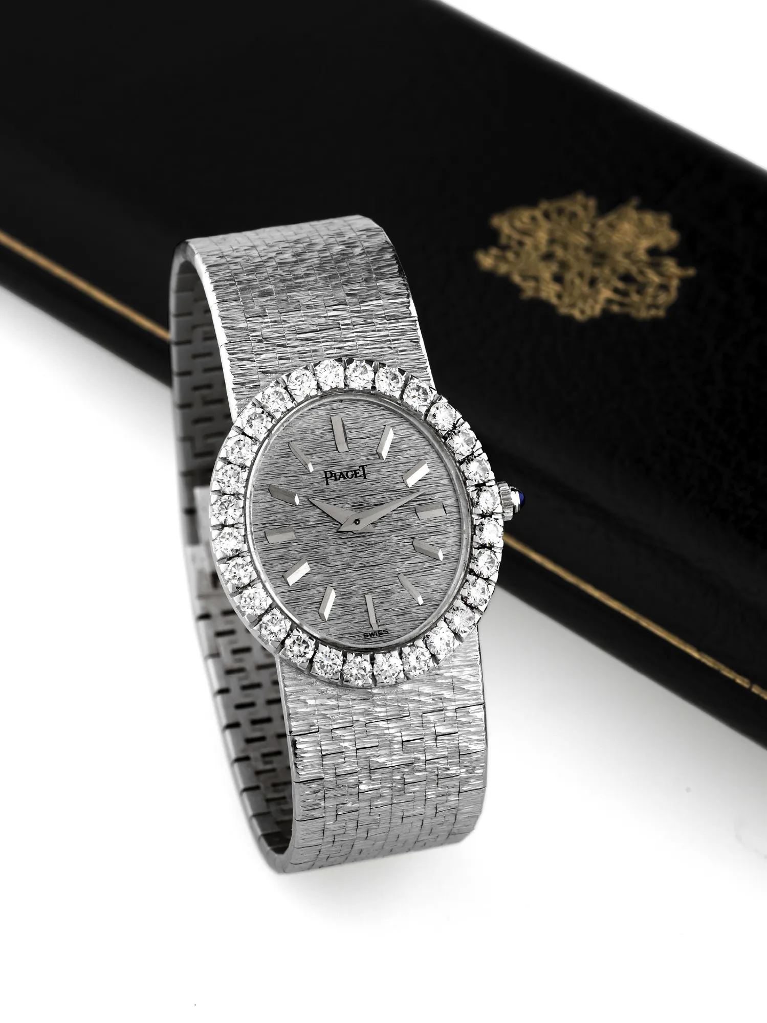 Piaget 9814 24mm White gold Gray