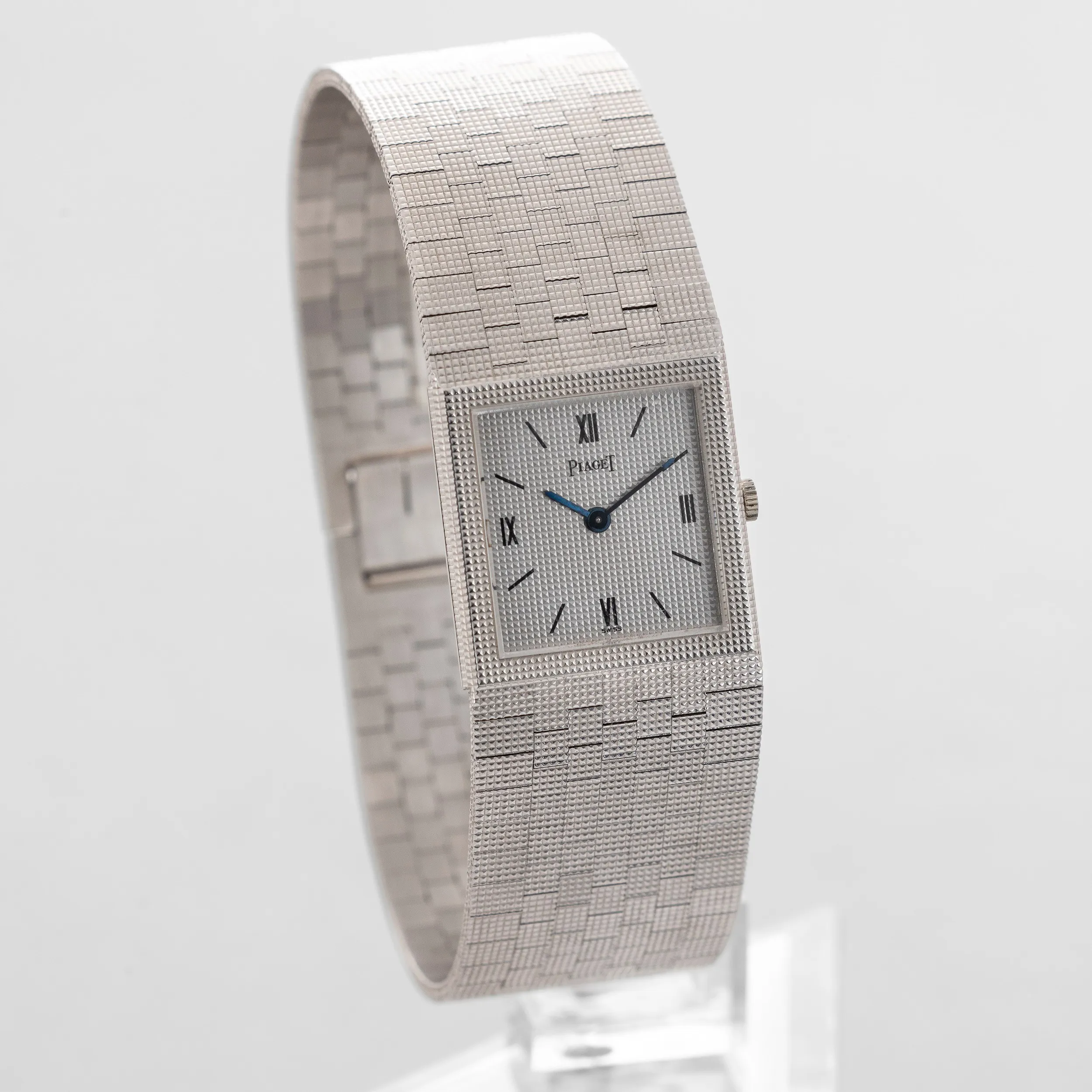 Piaget Tank 9131 23mm White gold Silver 1