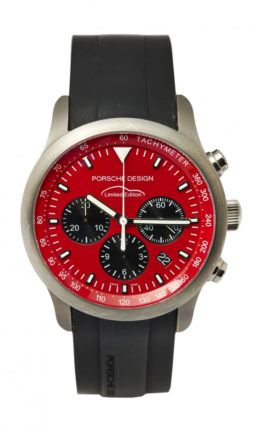 Porsche Design 6612.11/1 41mm Stainless steel Red