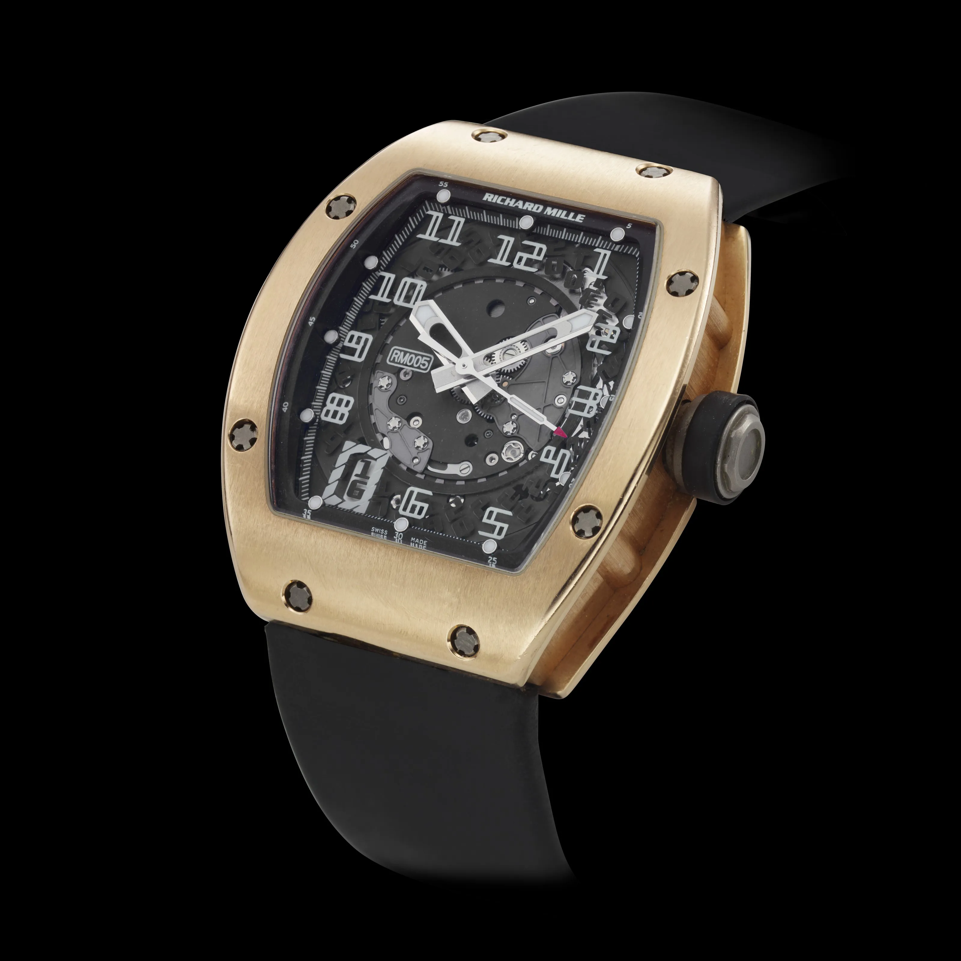 Richard Mille RM 005 RM005 AE PG/147 38mm Rose gold Black