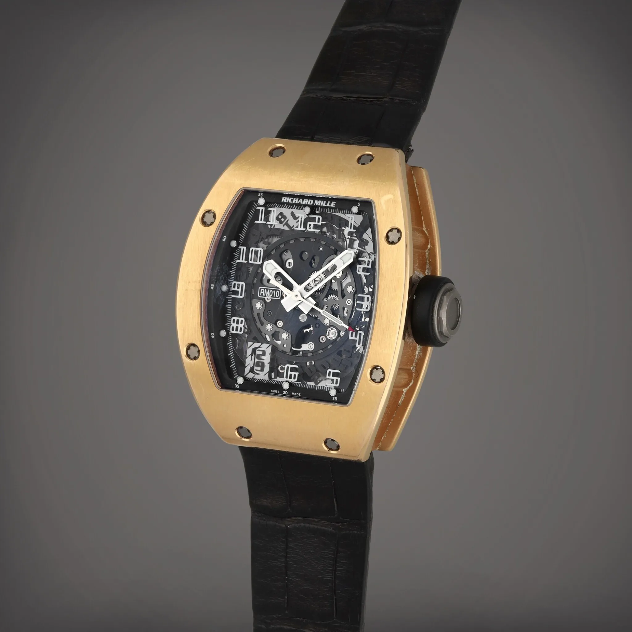 Richard Mille RM 010 RM 010 39mm Rose gold Semi-skeletonized 1