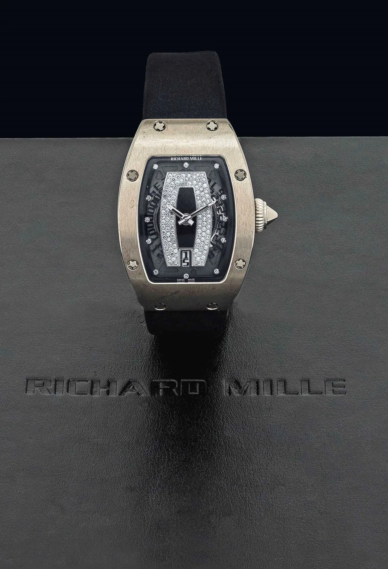 Richard Mille RM 007 RM007 AF WG 31mm White gold and Diamond Semi-skeletonized