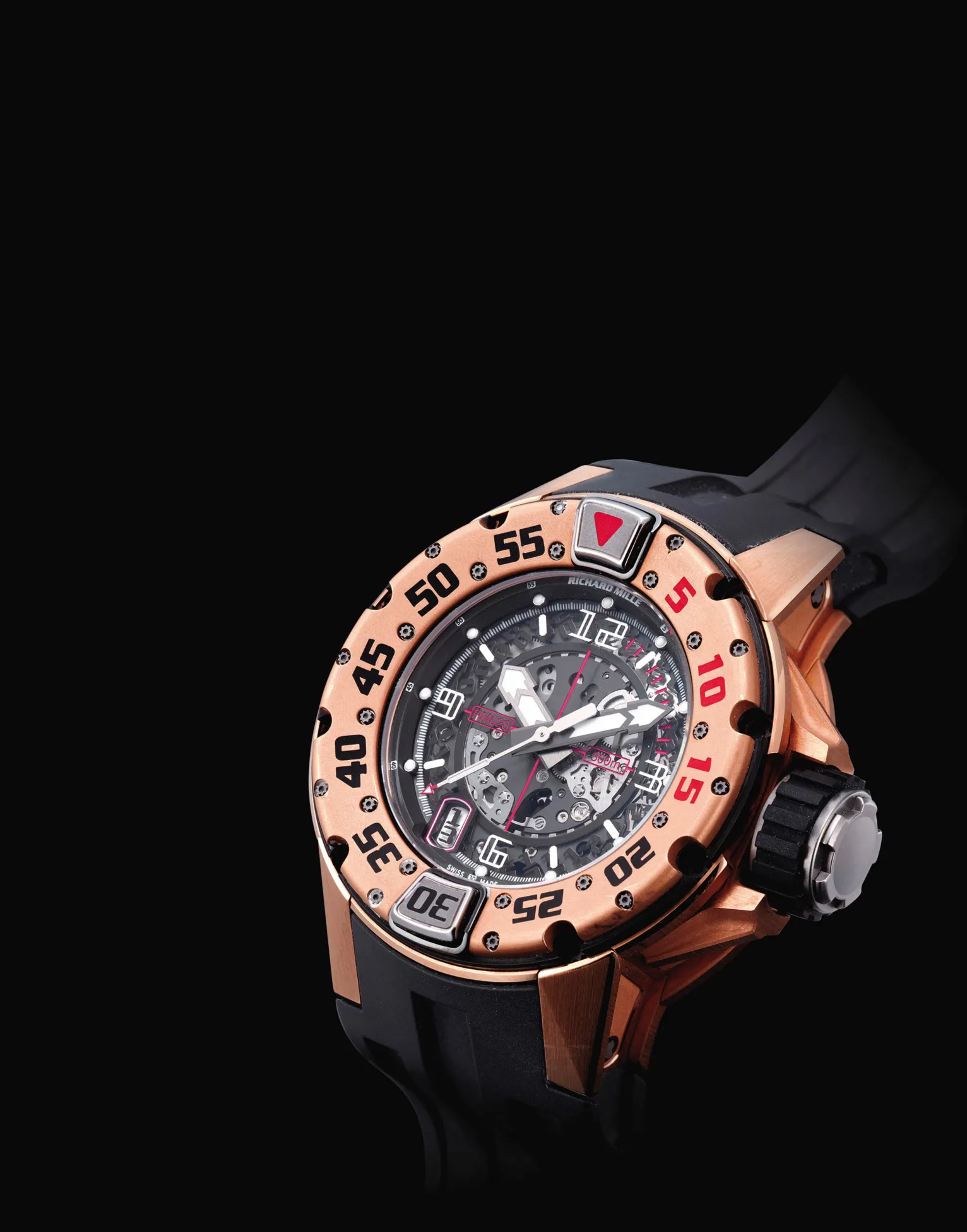 Richard Mille RM 028 47mm Rose gold and Titanium Skeletonised