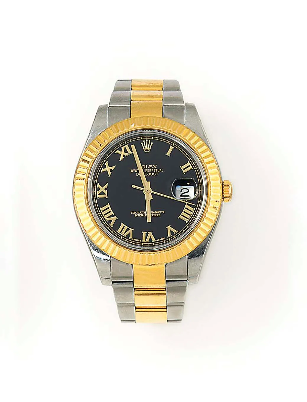 Rolex Datejust 36 116231 36mm Yellow gold and Stainless steel Black