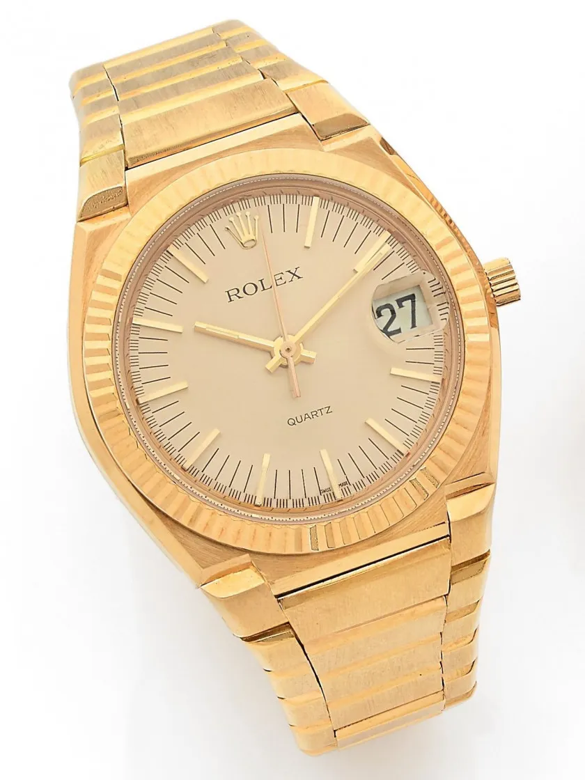 Rolex Datejust Oysterquartz 5100 38.5mm Yellow gold Champagne