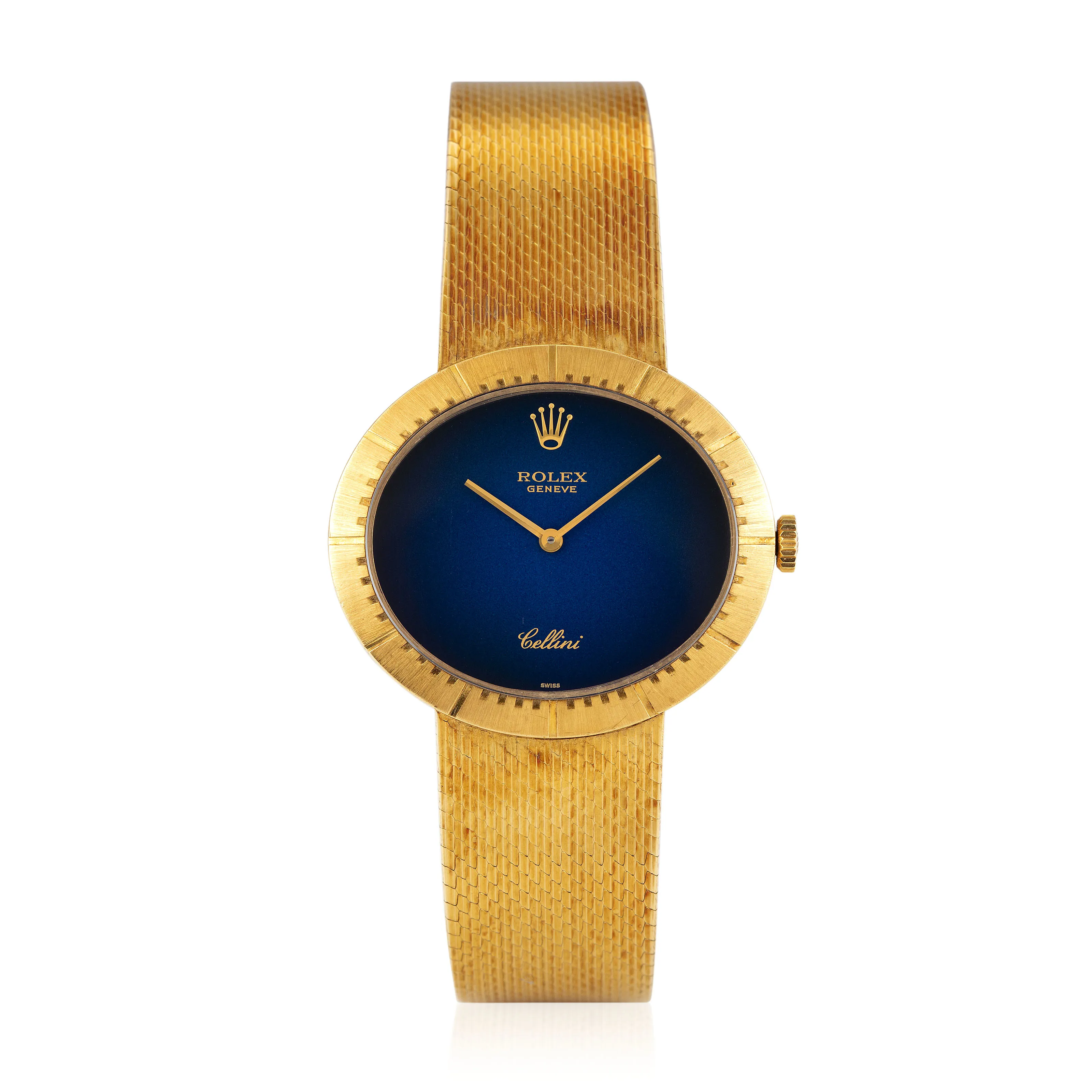 Rolex Cellini 4083 32mm Yellow gold Blue gradient