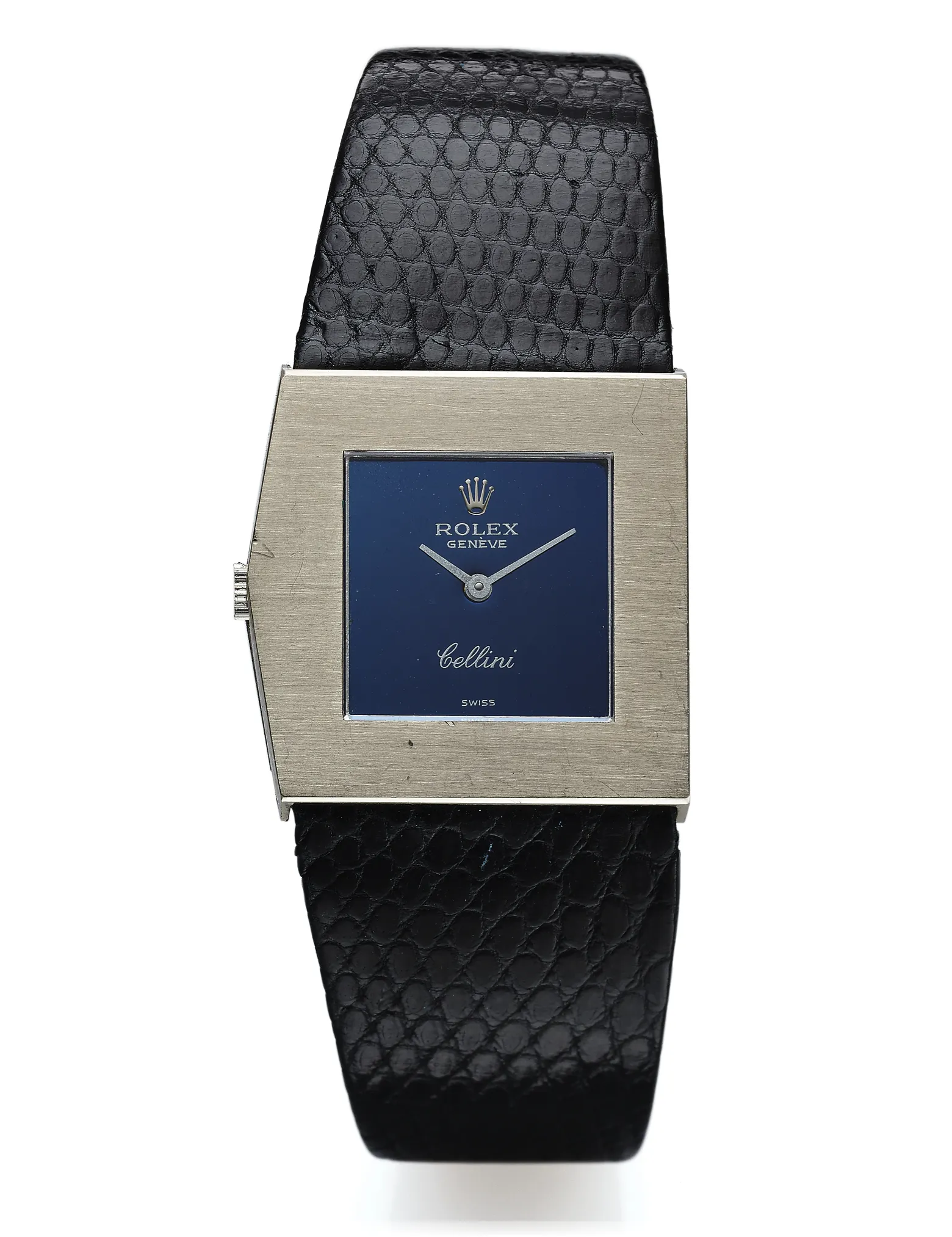 Rolex Cellini 4017/6 27mm White gold Blue