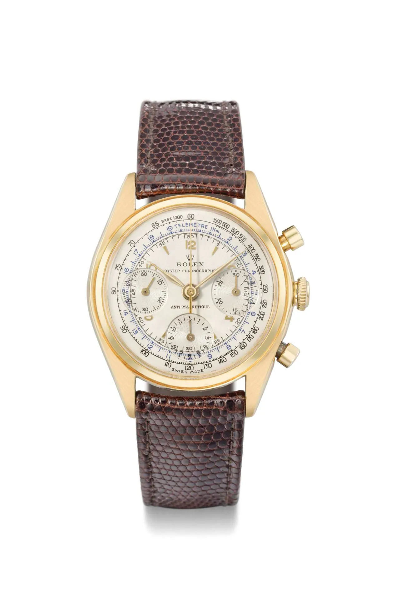 Rolex Chronograph 4537 36mm Yellow gold Silver