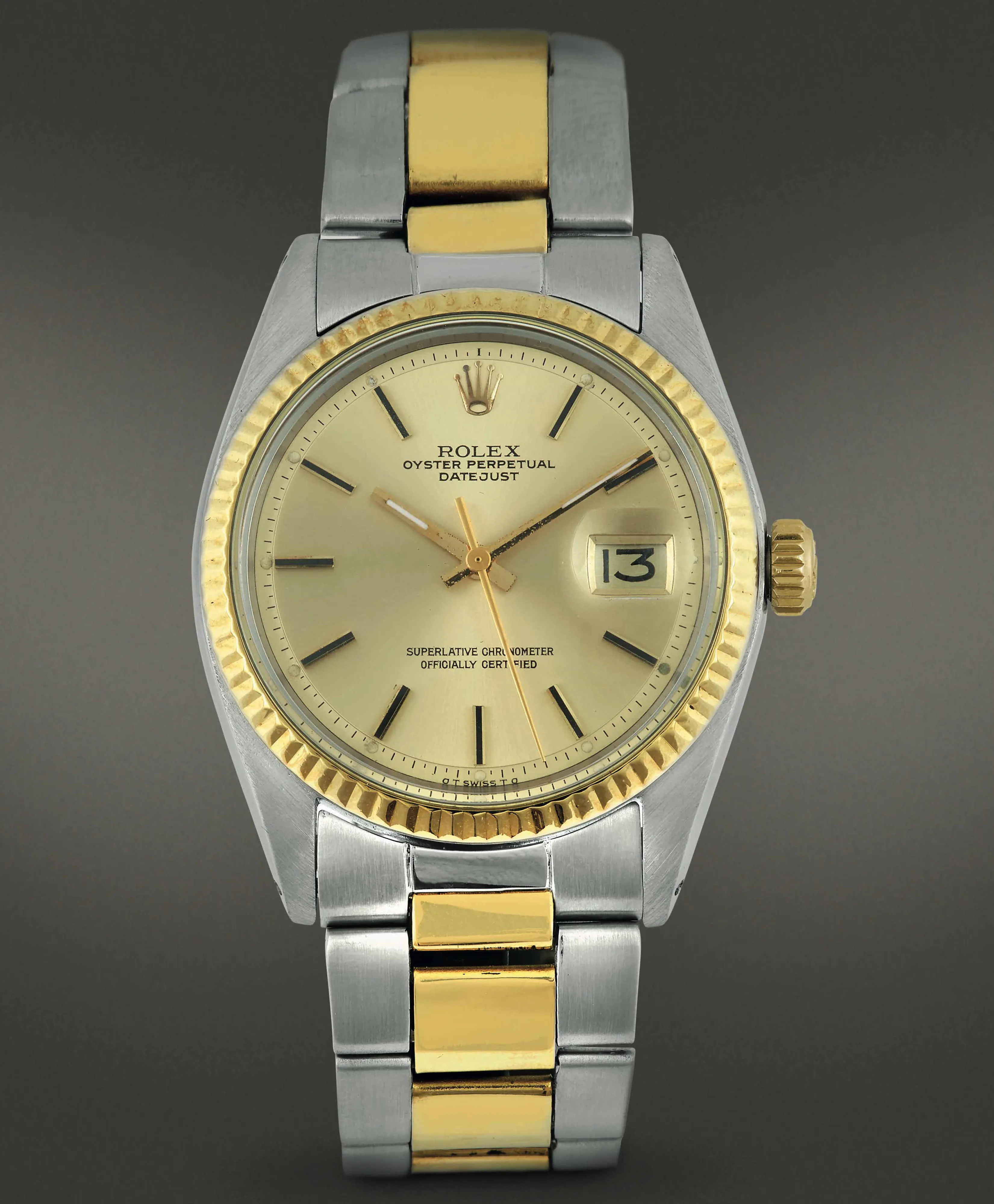 Rolex Datejust 1601 36mm Yellow gold Champagne