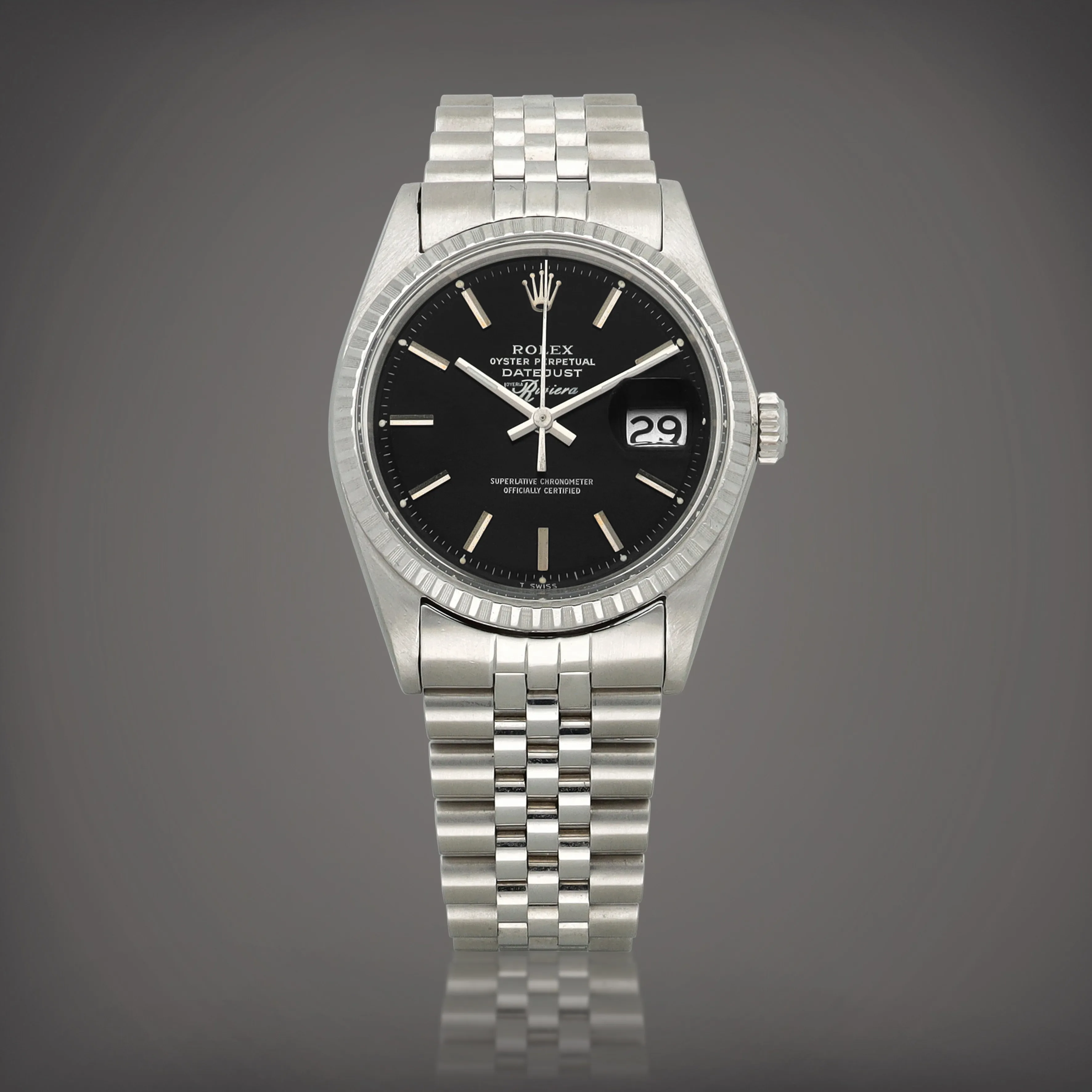 Rolex Datejust 1603 36mm Stainless steel Black