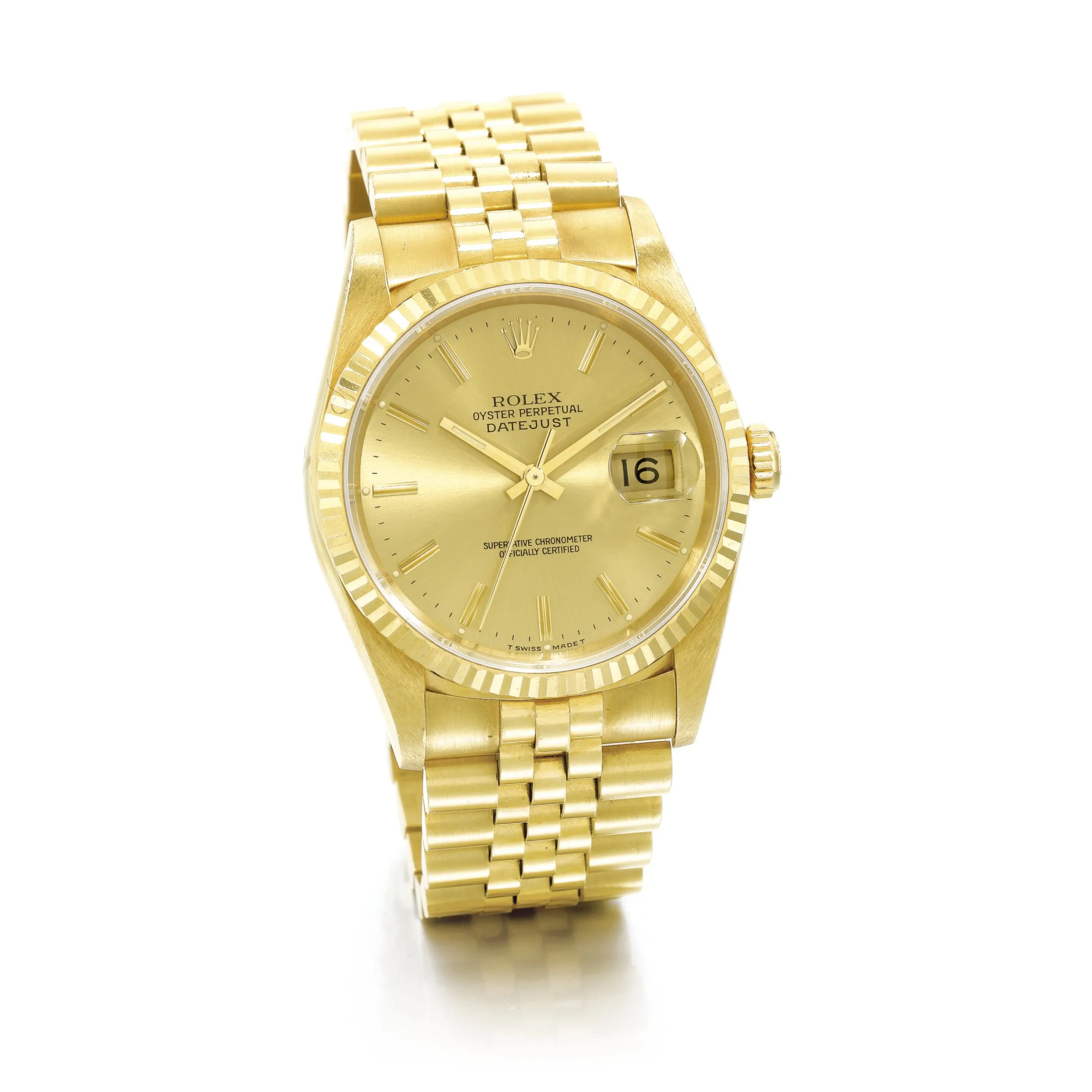 Rolex Datejust 36 16238 36mm Yellow gold Gilt dial