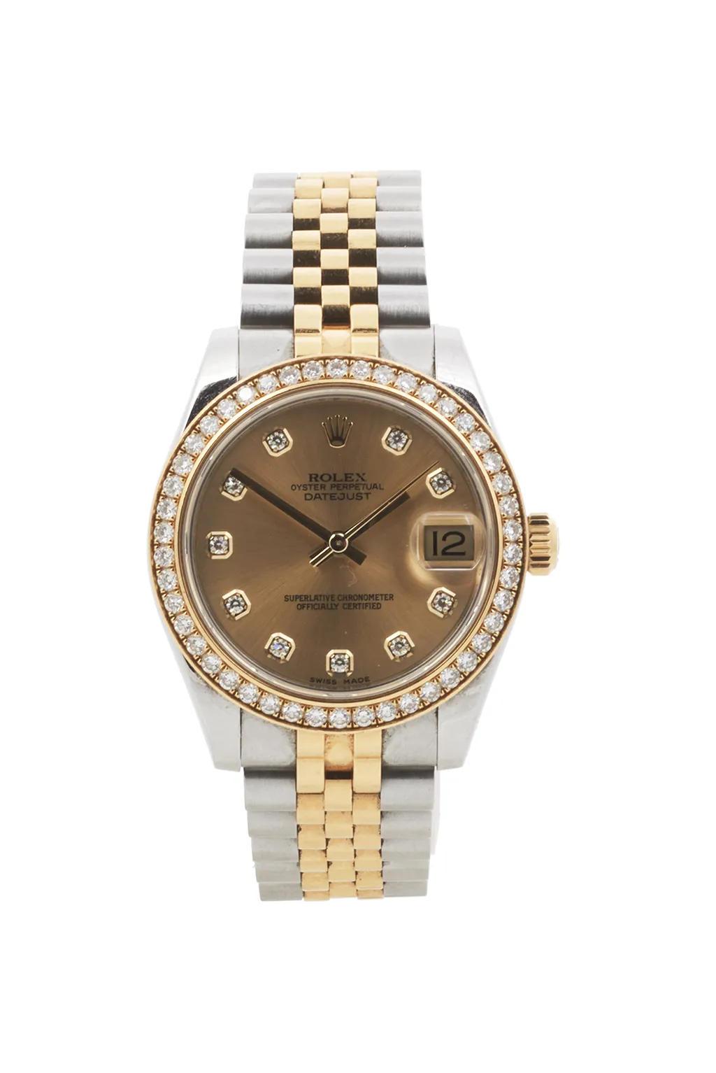 Rolex Datejust 31 178383 31mm Yellow gold and Stainless steel Copper